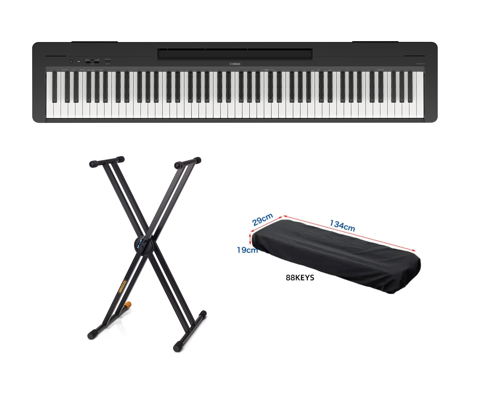 [*3 Years Warranty] Yamaha P-145 Digital Piano (with Pedal And Free Headphones, AC Adaptor ) New Model 2023