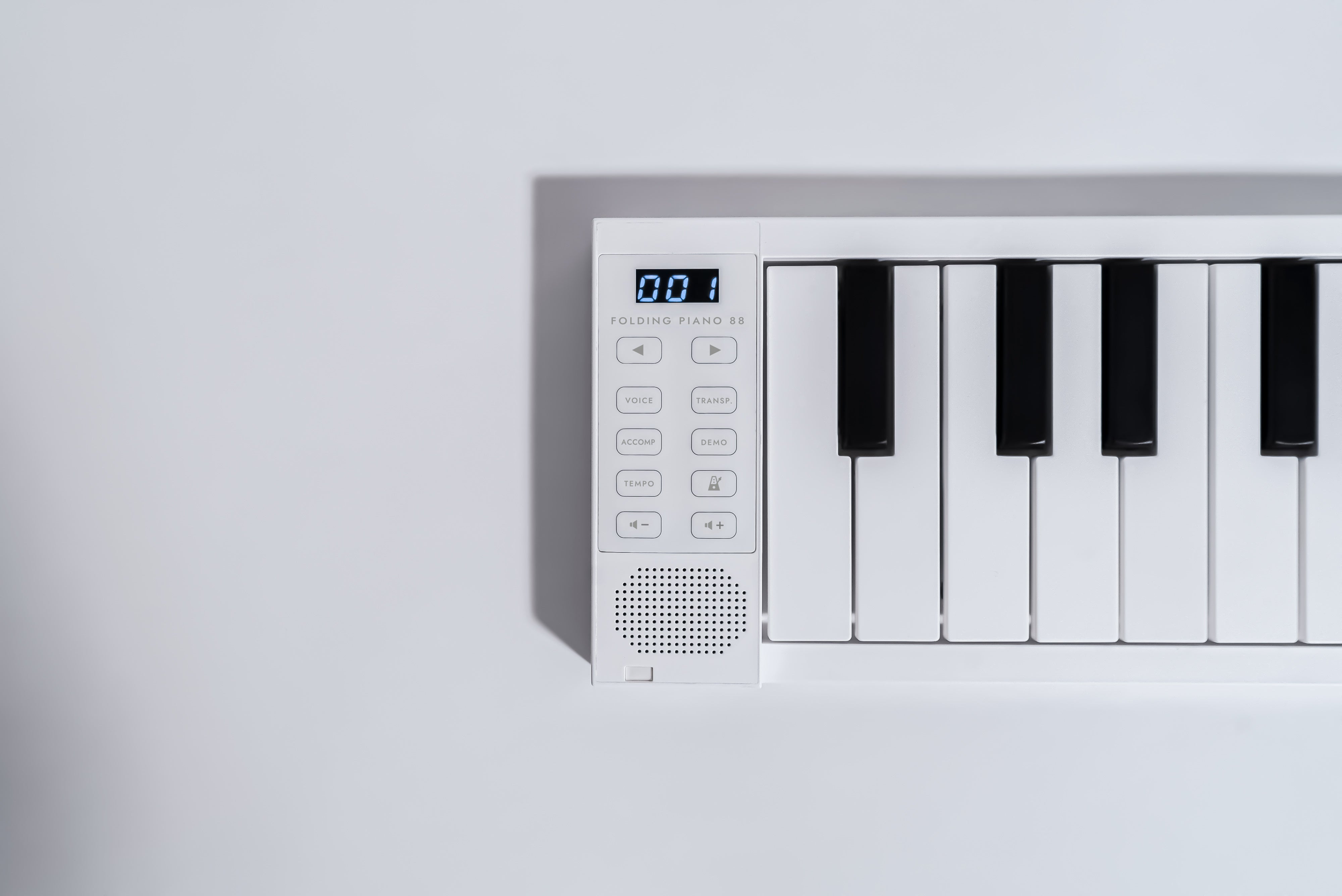Carry-on 摺疊式88鍵數碼鍵琴 (白色版)