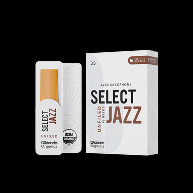 D'addario Organic Select Jazz Unfiled Eb Alto Saxophone Reeds