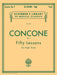 Concone 50 Lessons, Op. 9 For High Voice