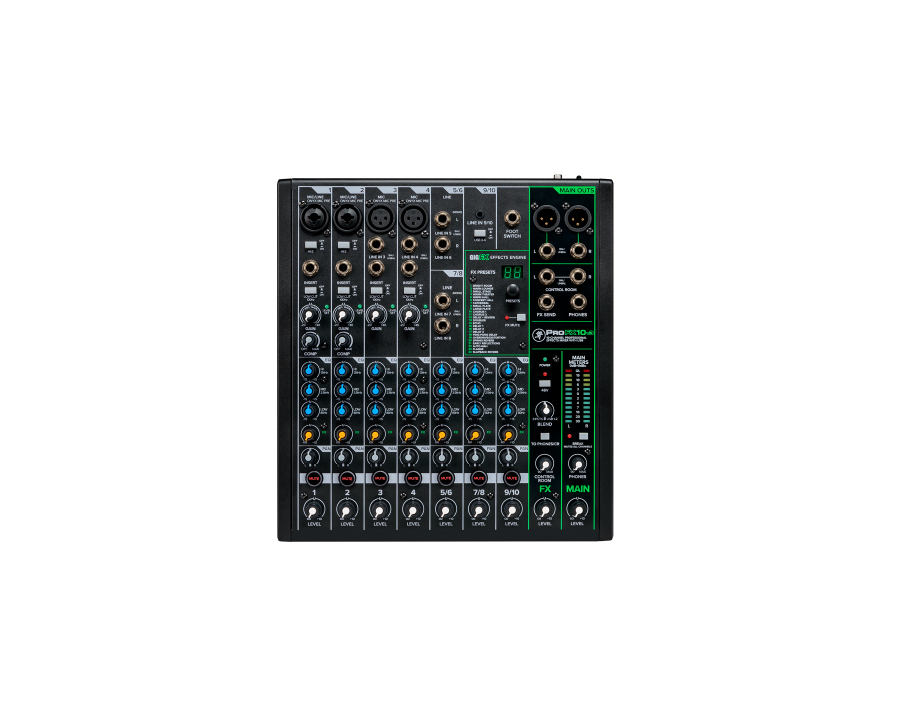 Mackie PROFX10v3 10-Channel Professional Effects Mixer with USB