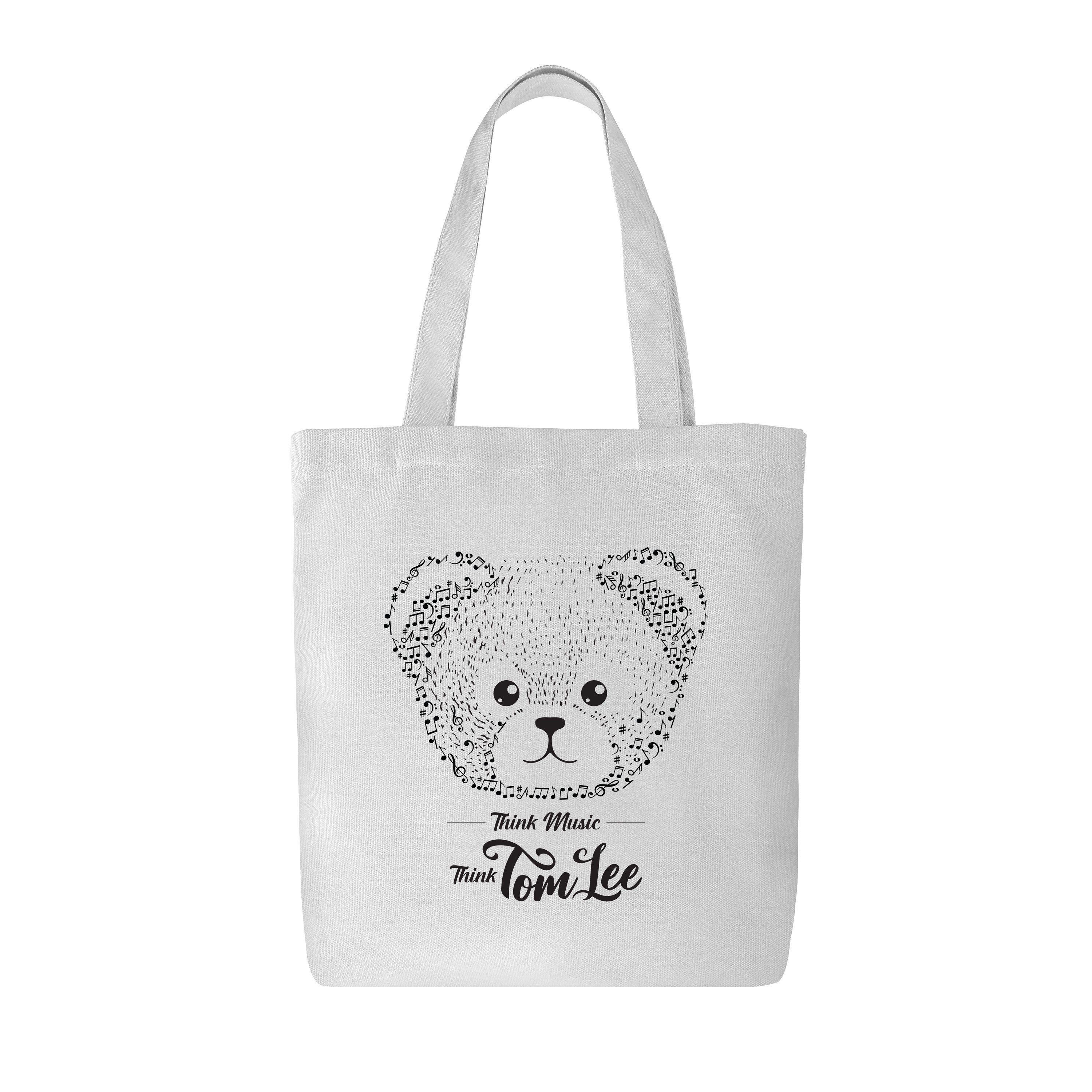 Tom Lee Music Bear Tote Bag 音樂熊仔 手提袋 (純棉)