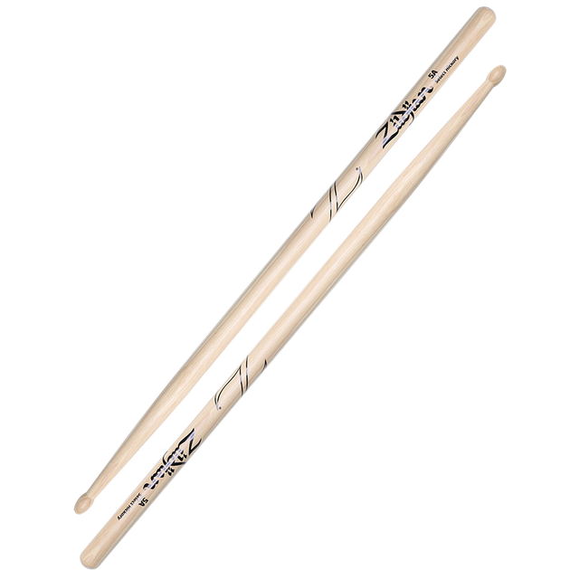 ZILDJIAN 5A Wood-Tip Drumsticks (Hickory)