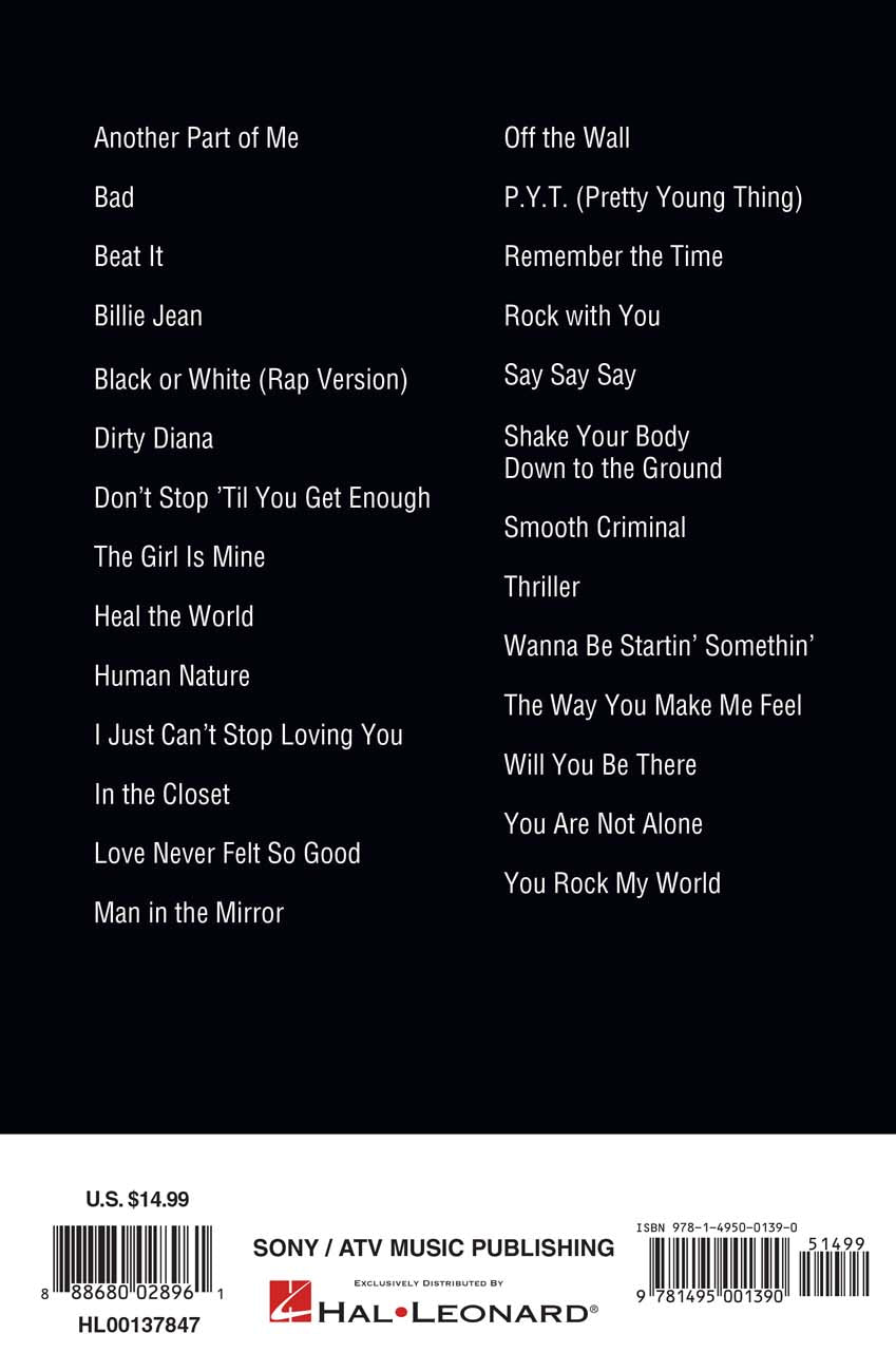 (預訂 Pre-order) Michael Jackson – Guitar Chord Songbook