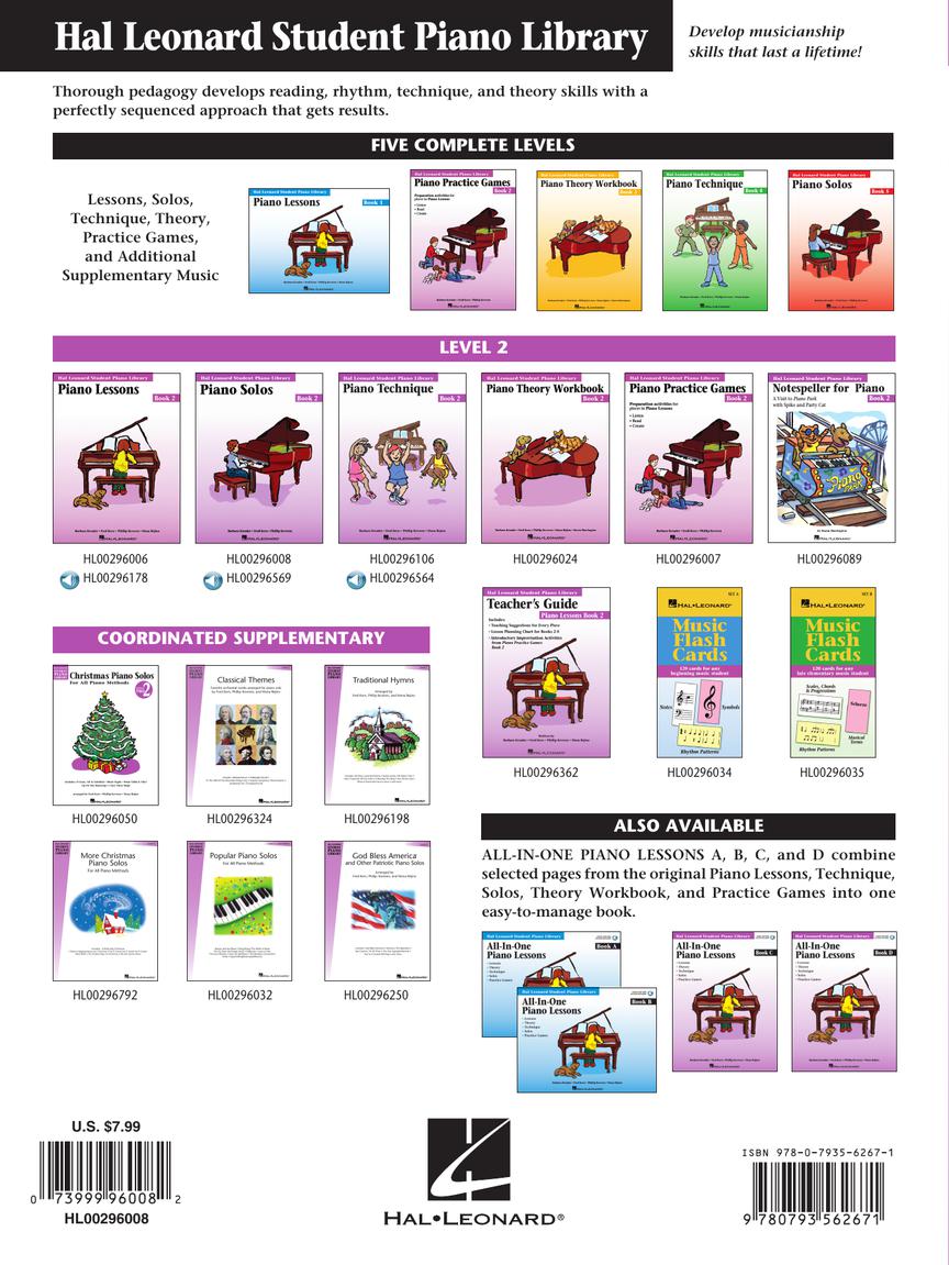 Hal Leonard Student Piano Library: Piano Solos Book 2