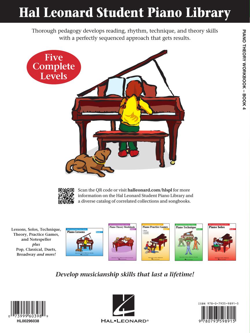 Hal Leonard Student Piano Library: Piano Theory Workbook – Book 4