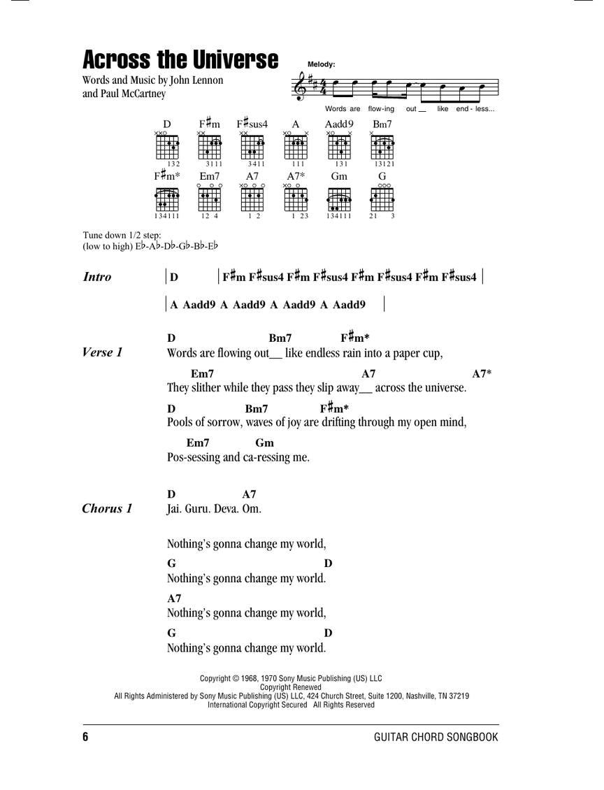 The Beatles Guitar Chord Fake Book 披頭四樂隊