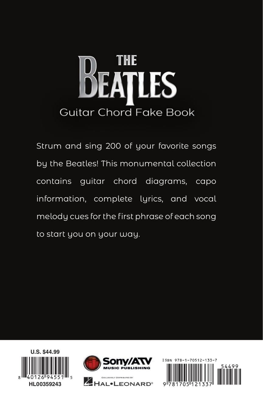 The Beatles Guitar Chord Fake Book 披頭四樂隊