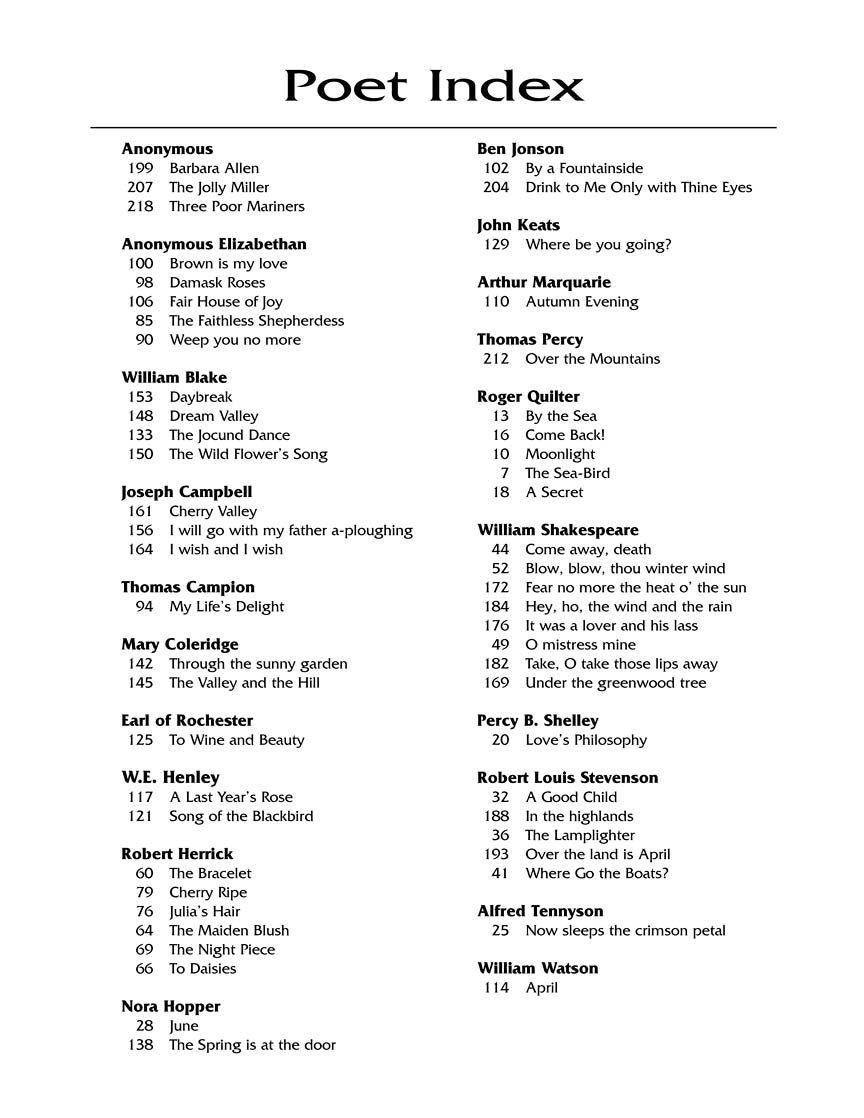 Roger Quilter 55 Songs (Low Voice)