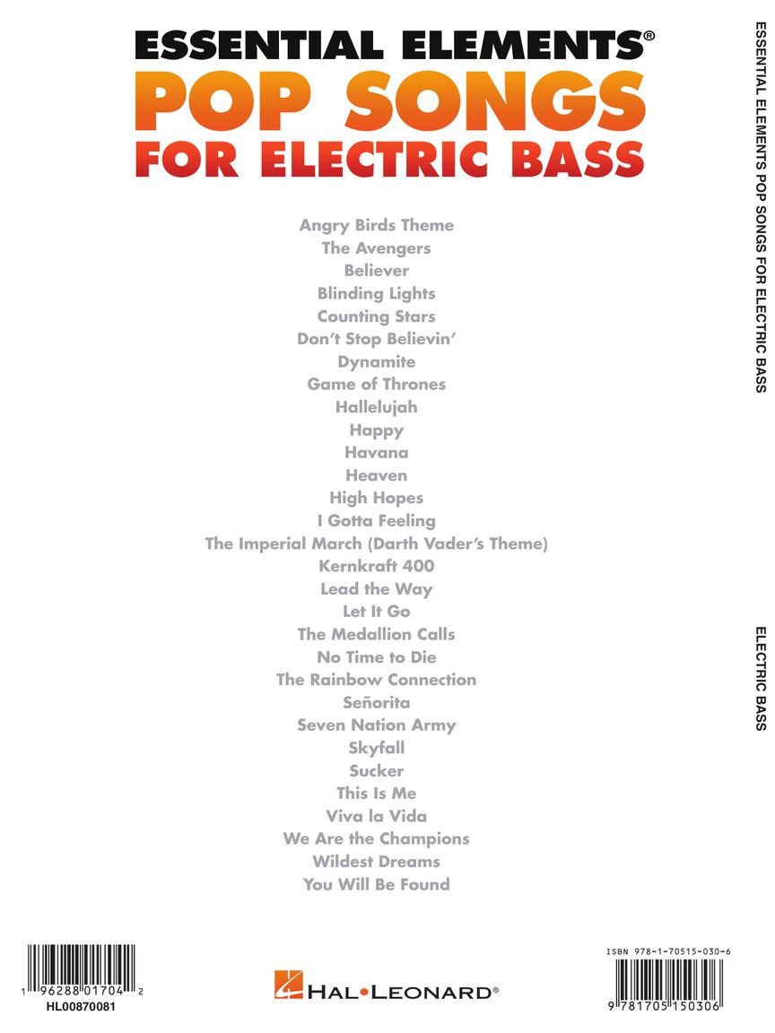 Essential Elements Pop Songs for Electric Bass