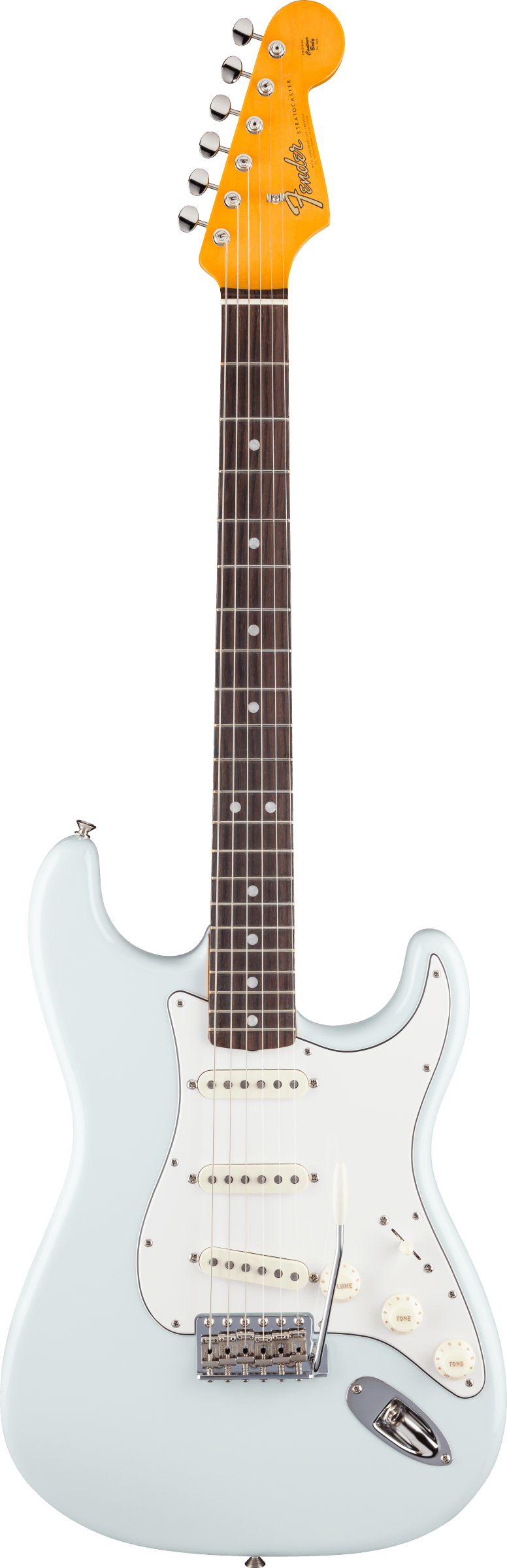 Fender American Vintage II 1965 Stratocaster®, Round-Lam Rosewood Fingerboard, Sonic Blue