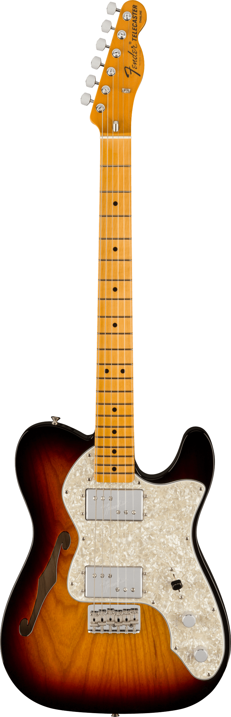 Fender  American Vintage II 1972 Telecaster® Thinline, Maple Fingerboard, 3-Color Sunburst