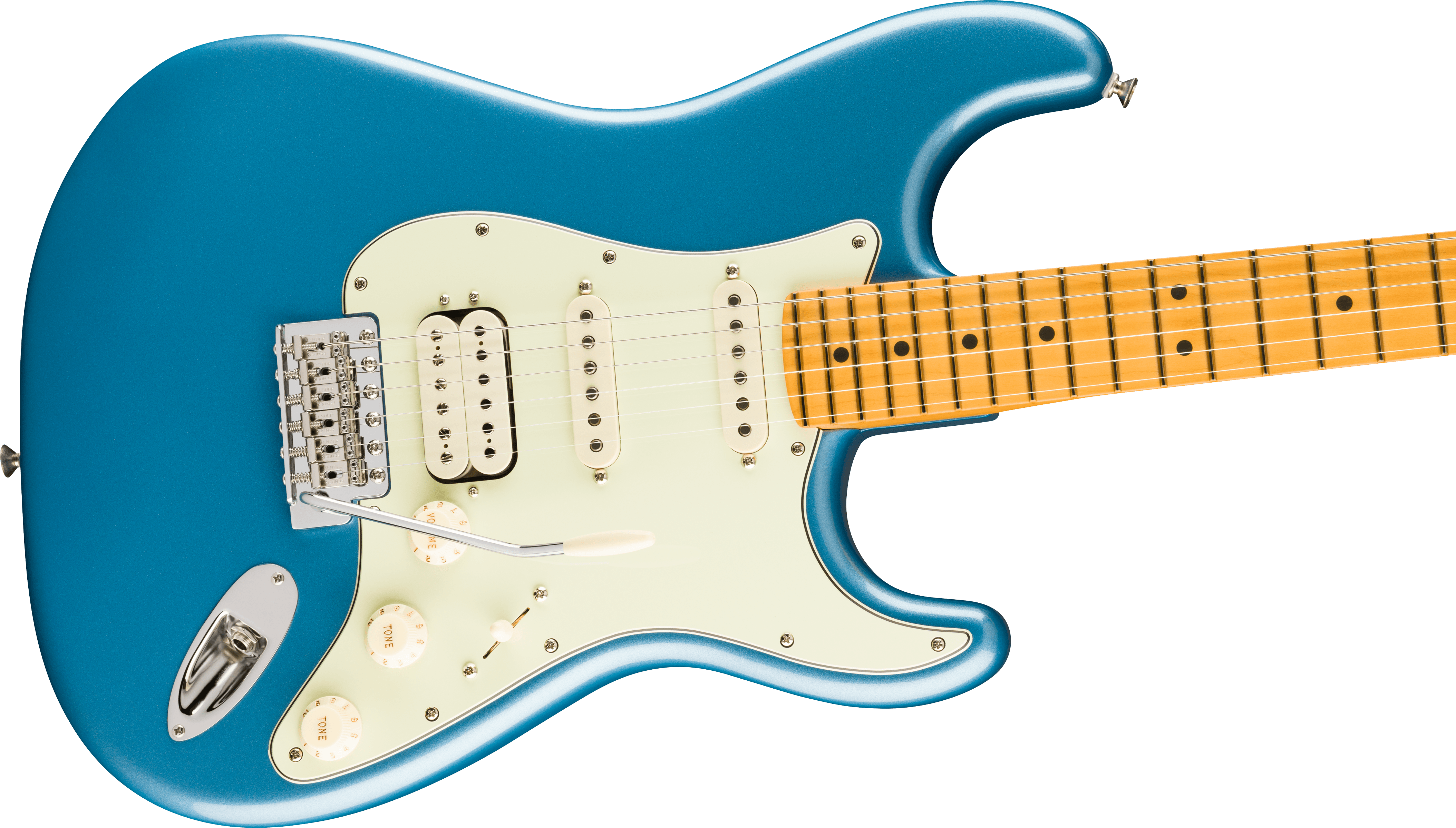 Fender American Professional Classic Stratocaster® HSS, Maple Fingerboard, Faded Lake Placid Blue