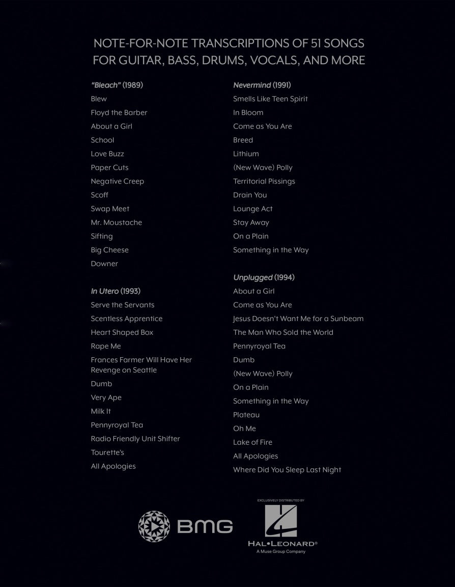 Nirvana – The Complete Scores (Full Band Scores)