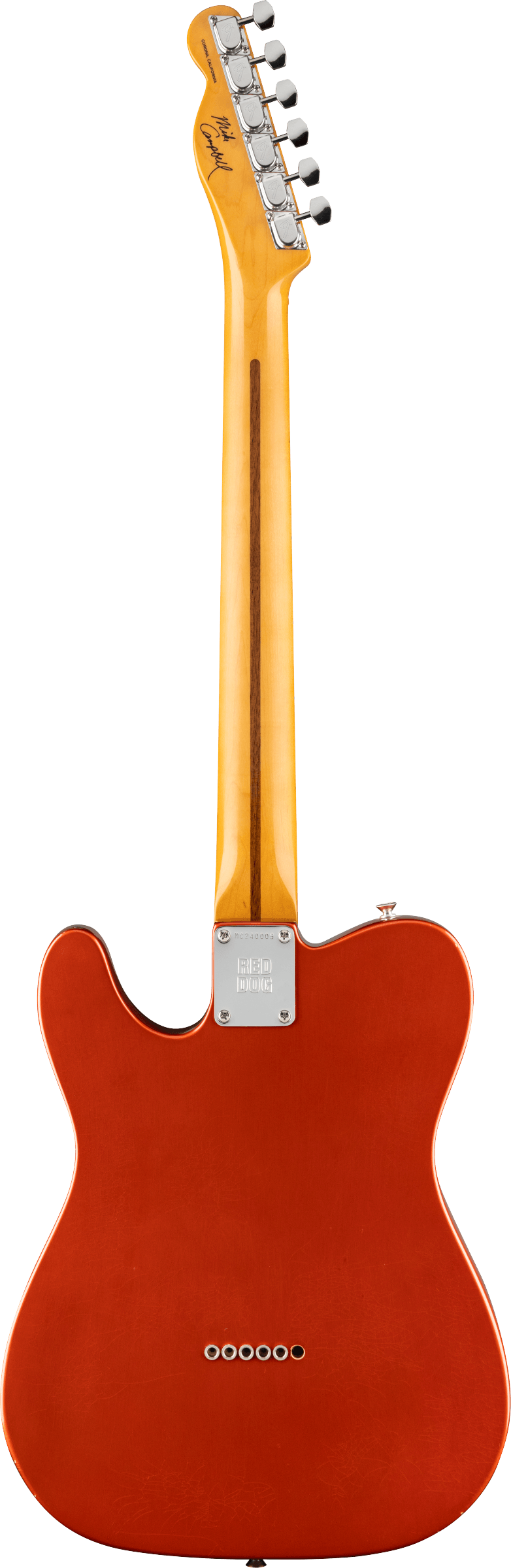 Fender Stories Collection Mike Campbell Red Dog Telecaster®, Maple Fingerboard, Red Dog Red