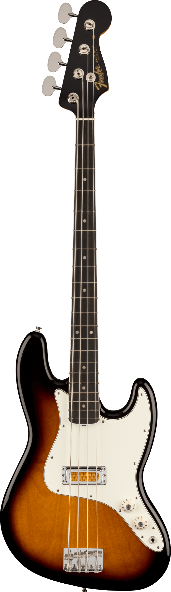 Fender  Gold Foil Jazz Bass®, Ebony Fingerboard, 2-Color Sunburst