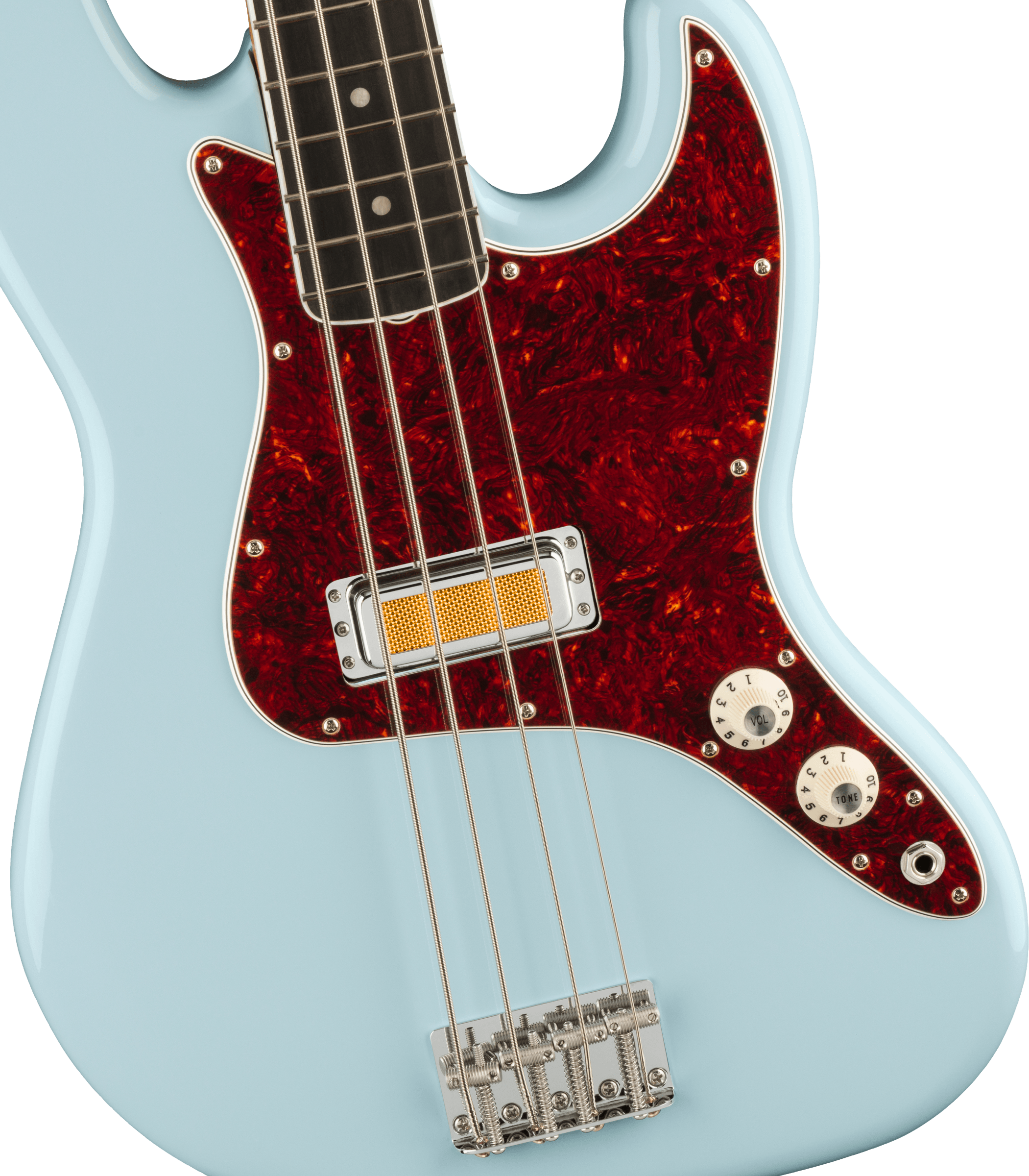 Fender Gold Foil Jazz Bass®, Ebony Fingerboard, Sonic Blue
