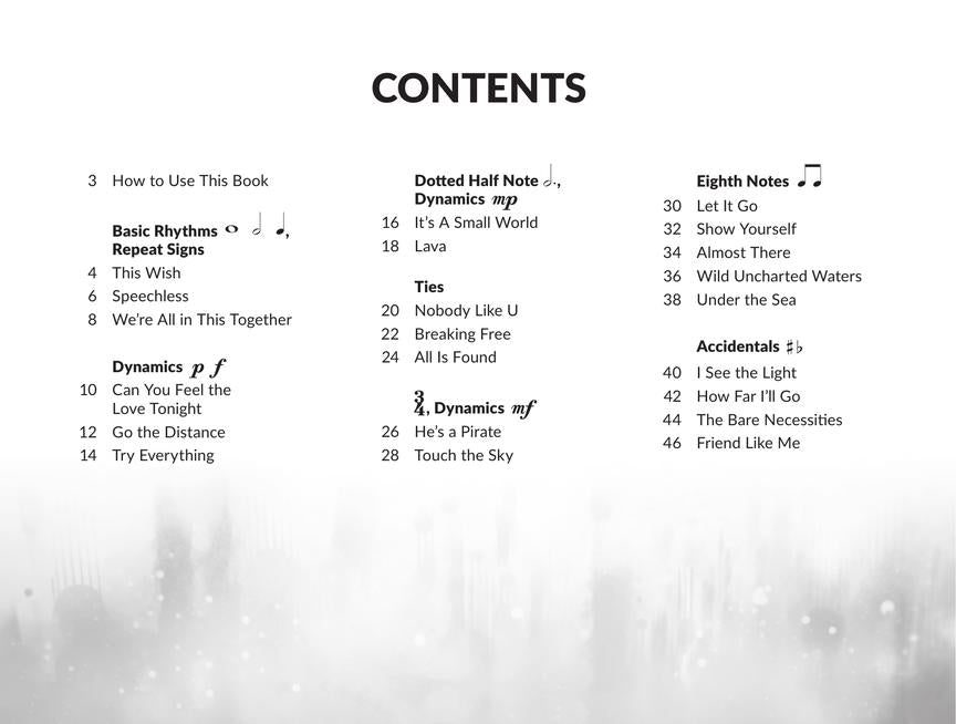 Disney Songs for the Very Beginner (Easy Piano)