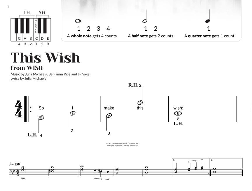 Disney Songs for the Very Beginner (Easy Piano)