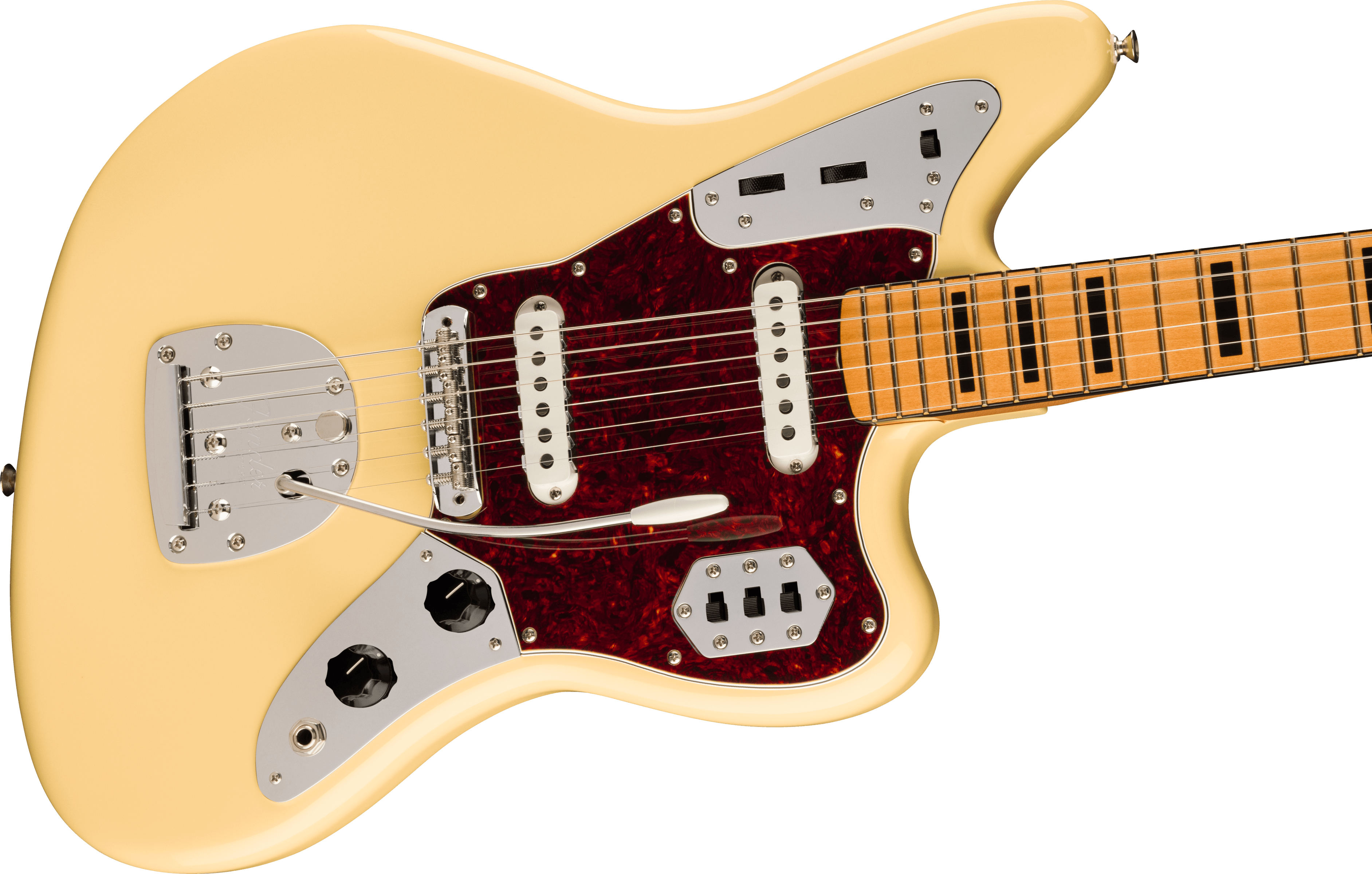 Fender Vintera® II '70s Jaguar®, Maple Fingerboard, Vintage White