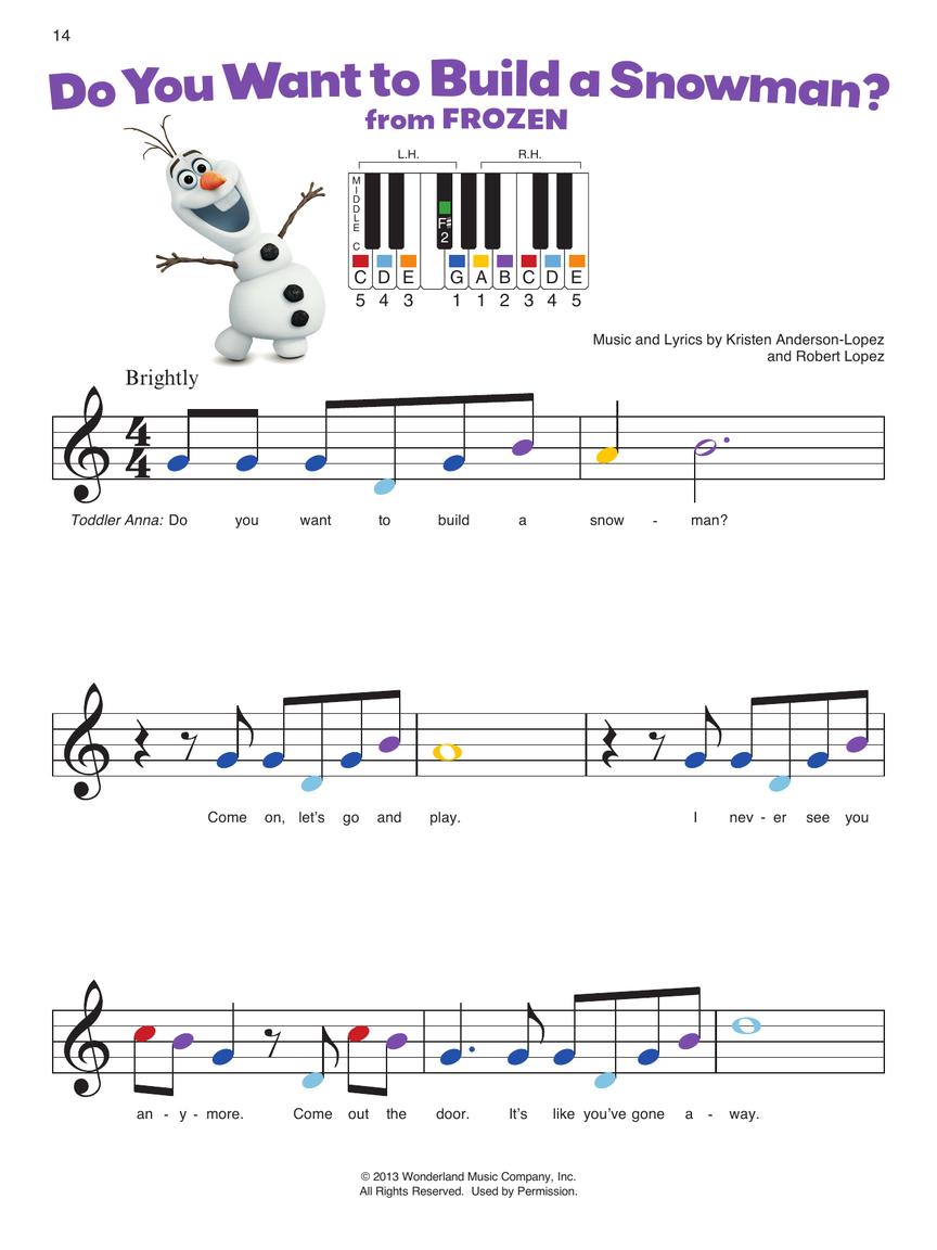 Piano-by-Color – Disney Songs (Easy Beginner Piano)