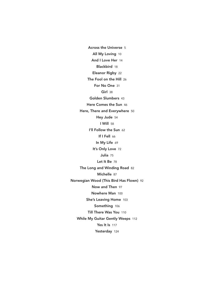 Peaceful Piano Solos: The Beatles 披頭四樂隊 A collection of 30 songs