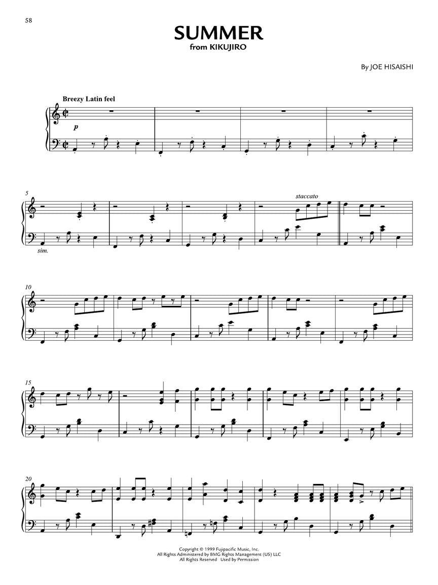 久石讓 Joe Hisaishi Piano Solo Collection