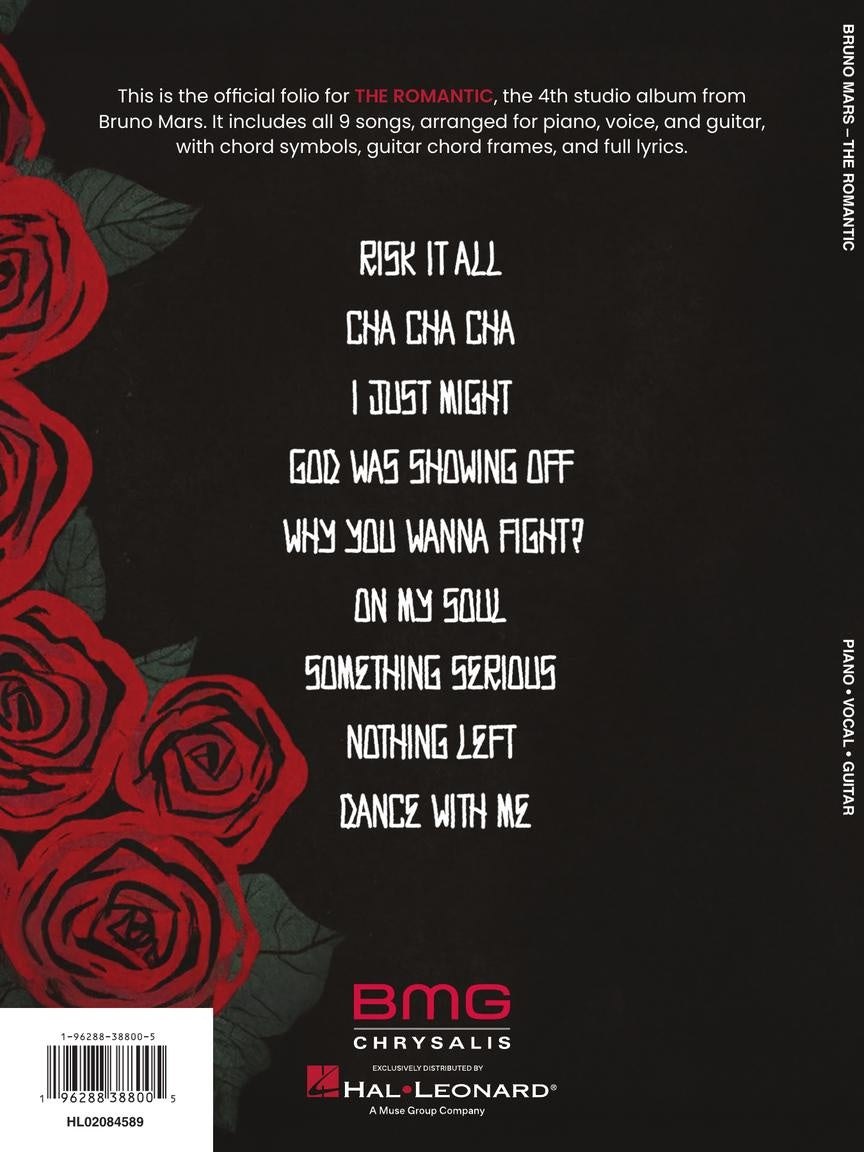 Bruno Mars – The Romantic (Piano/Vocal/Guitar)