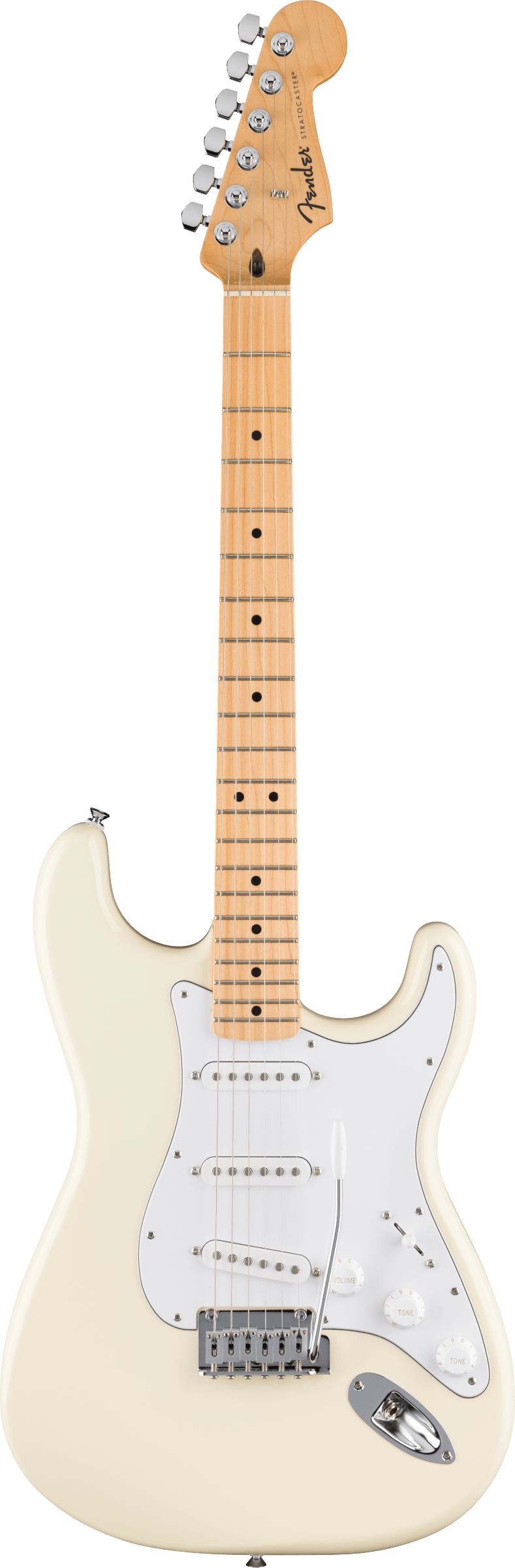 Fender Standard Stratocaster®, Maple Fingerboard, White Pickguard