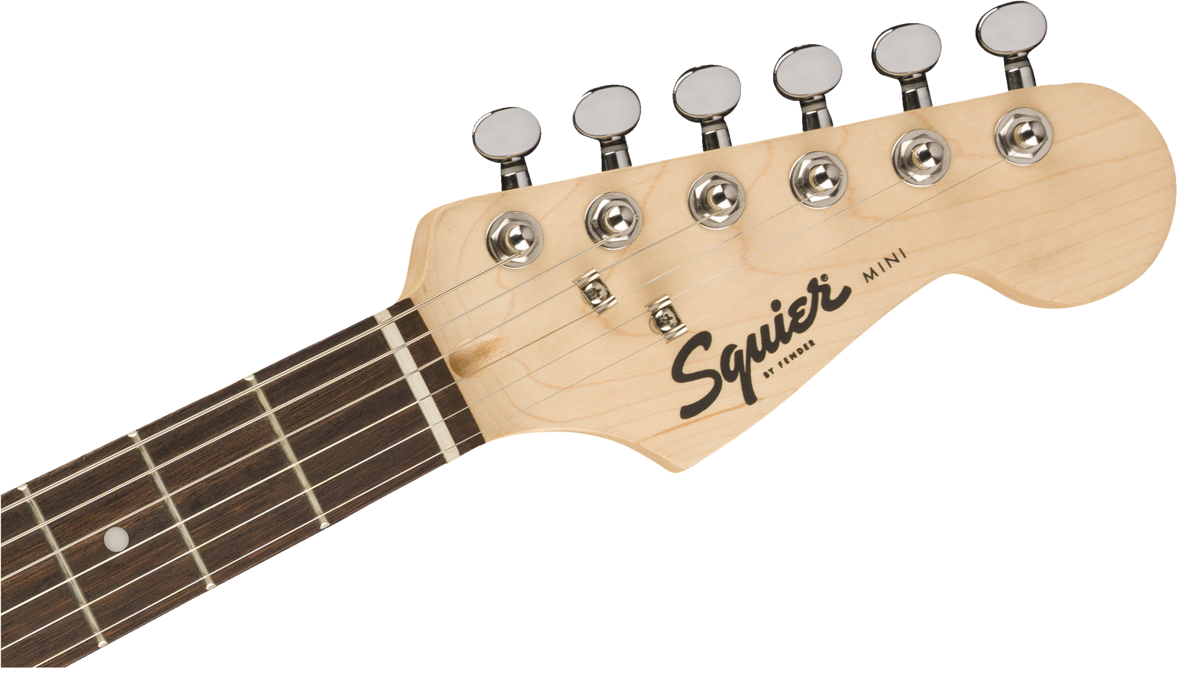 Squier FSR Mini Stratocaster®, Laurel Fingerboard, White Pickguard, Competition Orange