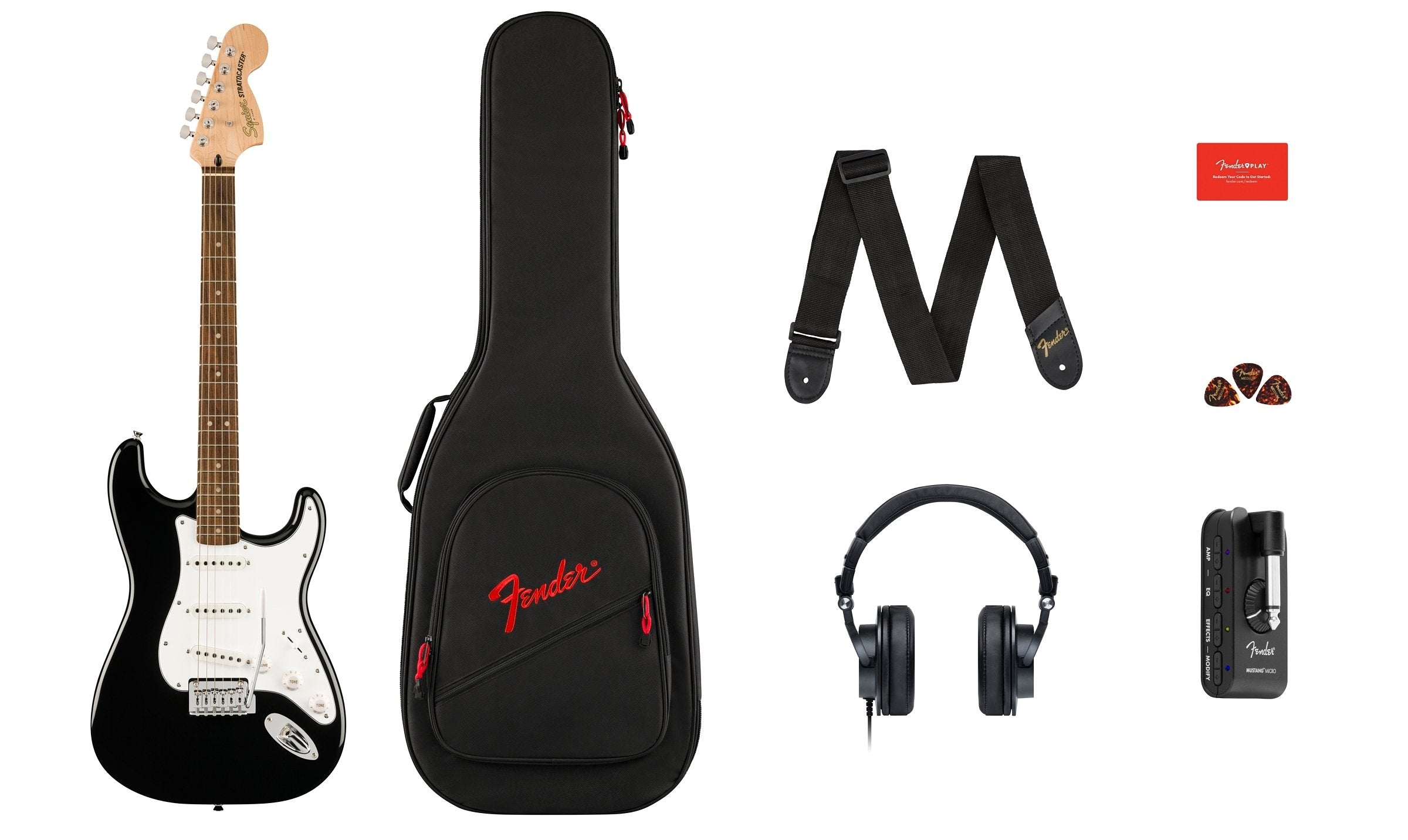 Squier Affinity Series™ Stratocaster® Mustang™ Micro Pack, Laurel