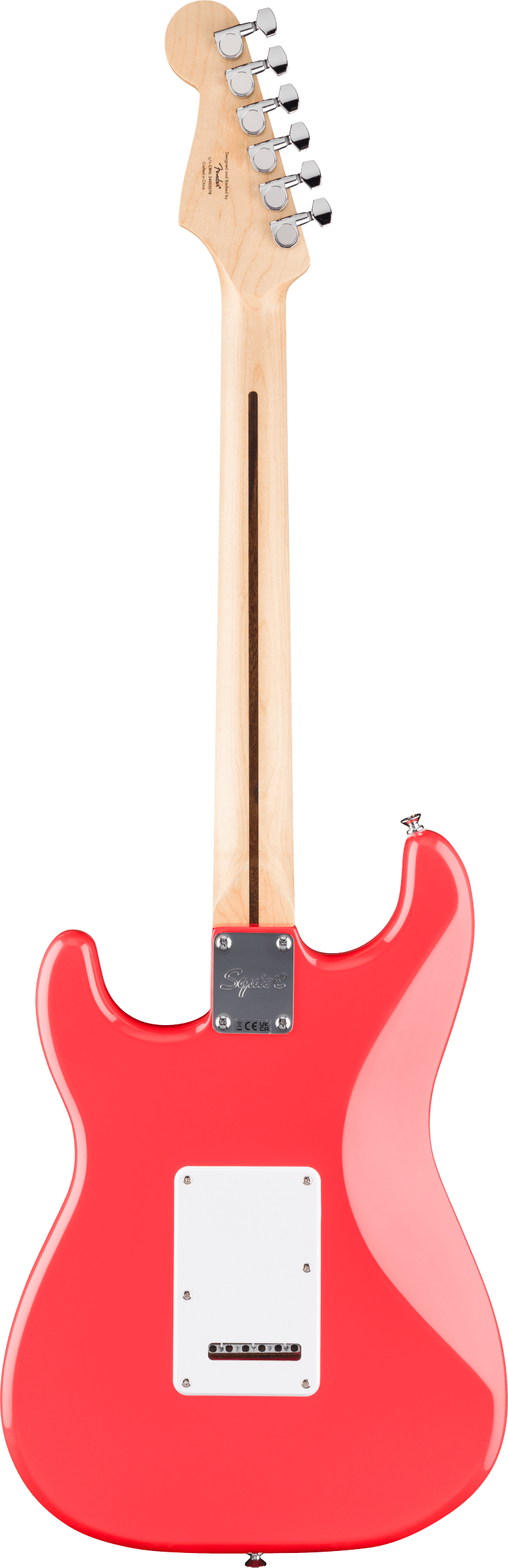 Squier Limited Edition Squier Sonic® Stratocaster®, Laurel Fingerboard, Fiesta Red with White Pickguard