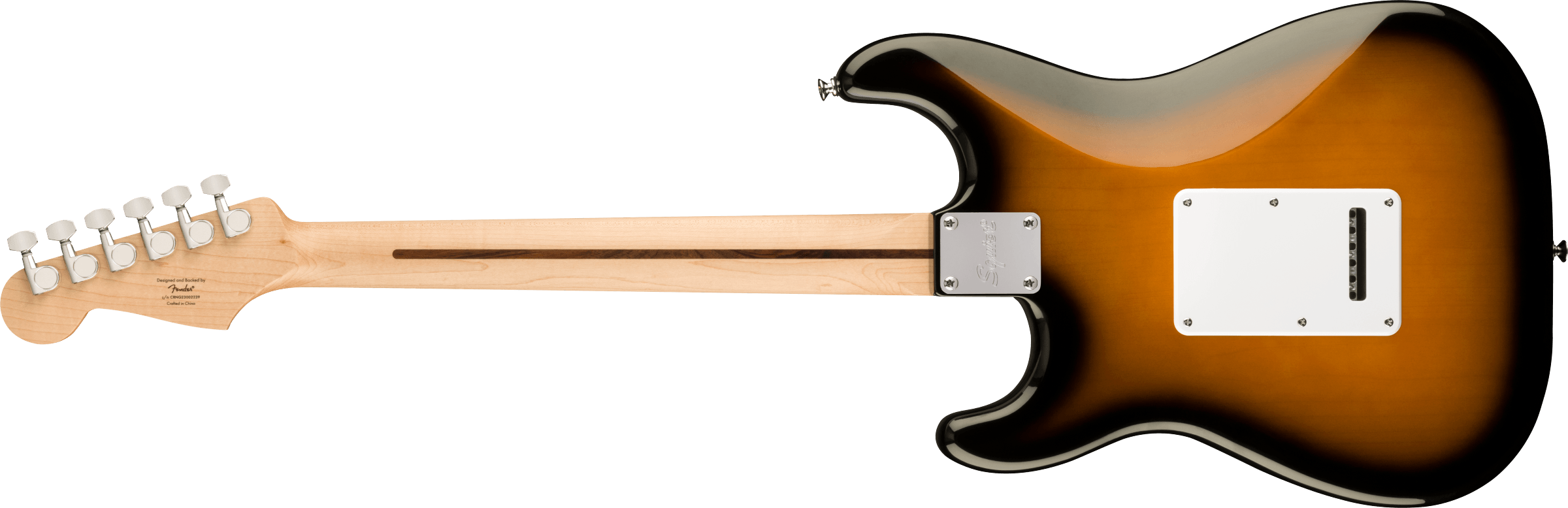 Squier FSR Squier Sonic® Stratocaster® HSS, Maple Fingerboard, White Pickguard, 2-Color Sunburst