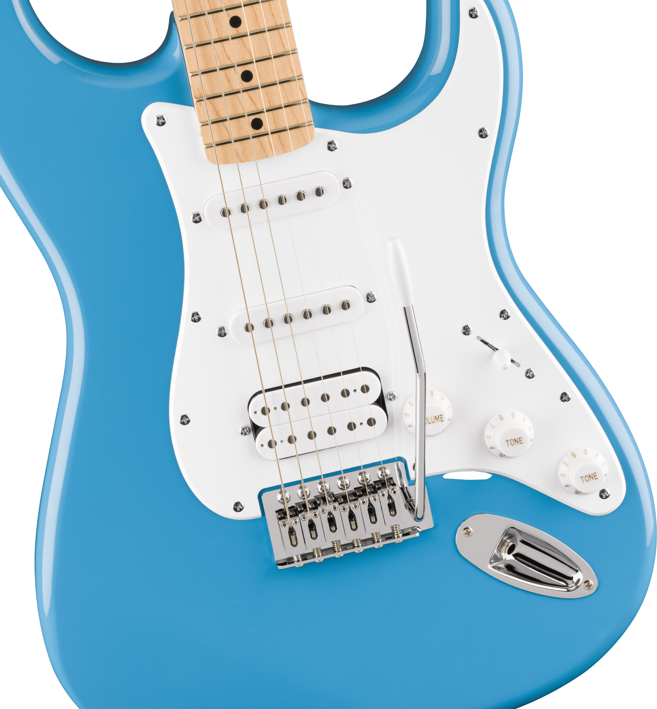 Squier FSR Squier Sonic® Stratocaster® HSS, Maple Fingerboard, White Pickguard, California Blue