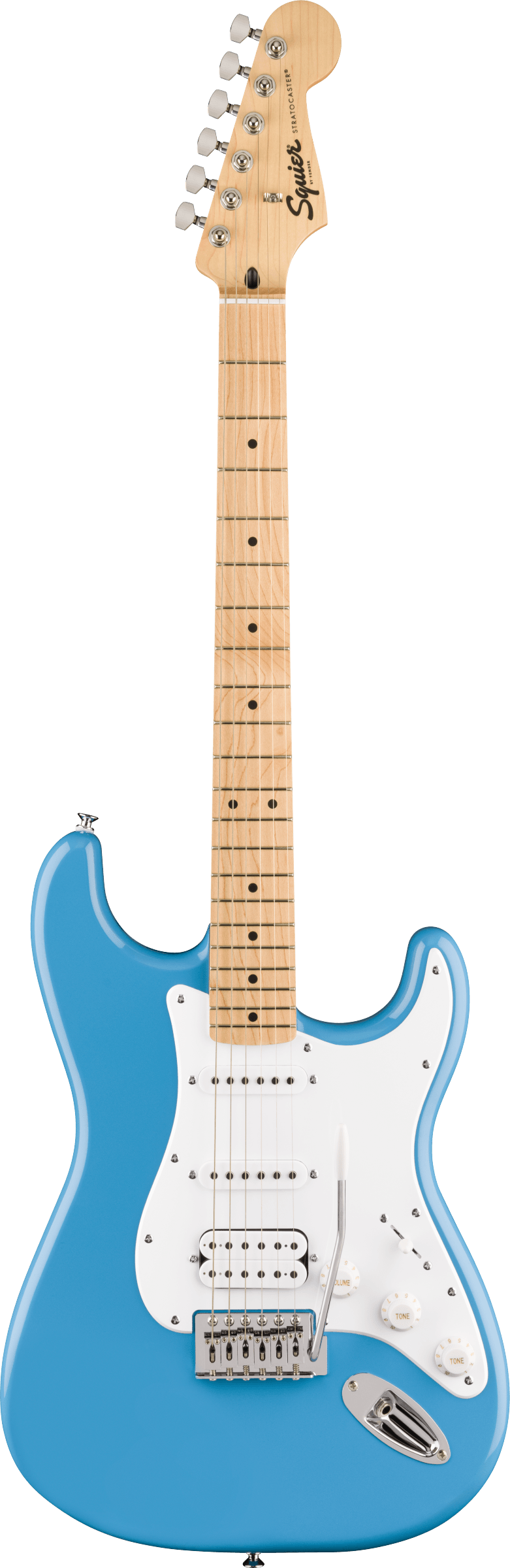 Squier FSR Squier Sonic® Stratocaster® HSS, Maple Fingerboard, White Pickguard, California Blue