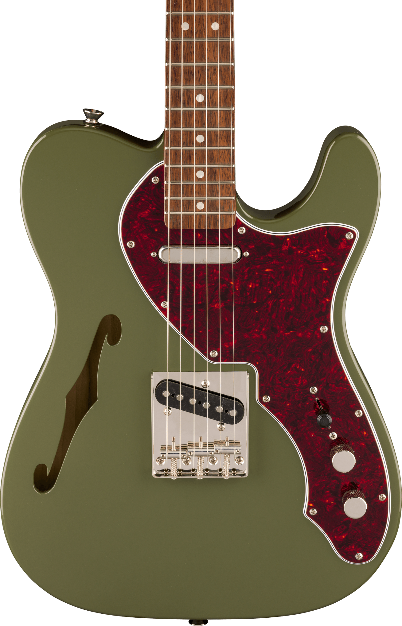 Squier Limited Edition Classic Vibe '60s Telecaster Thinline, Dark Olive Green