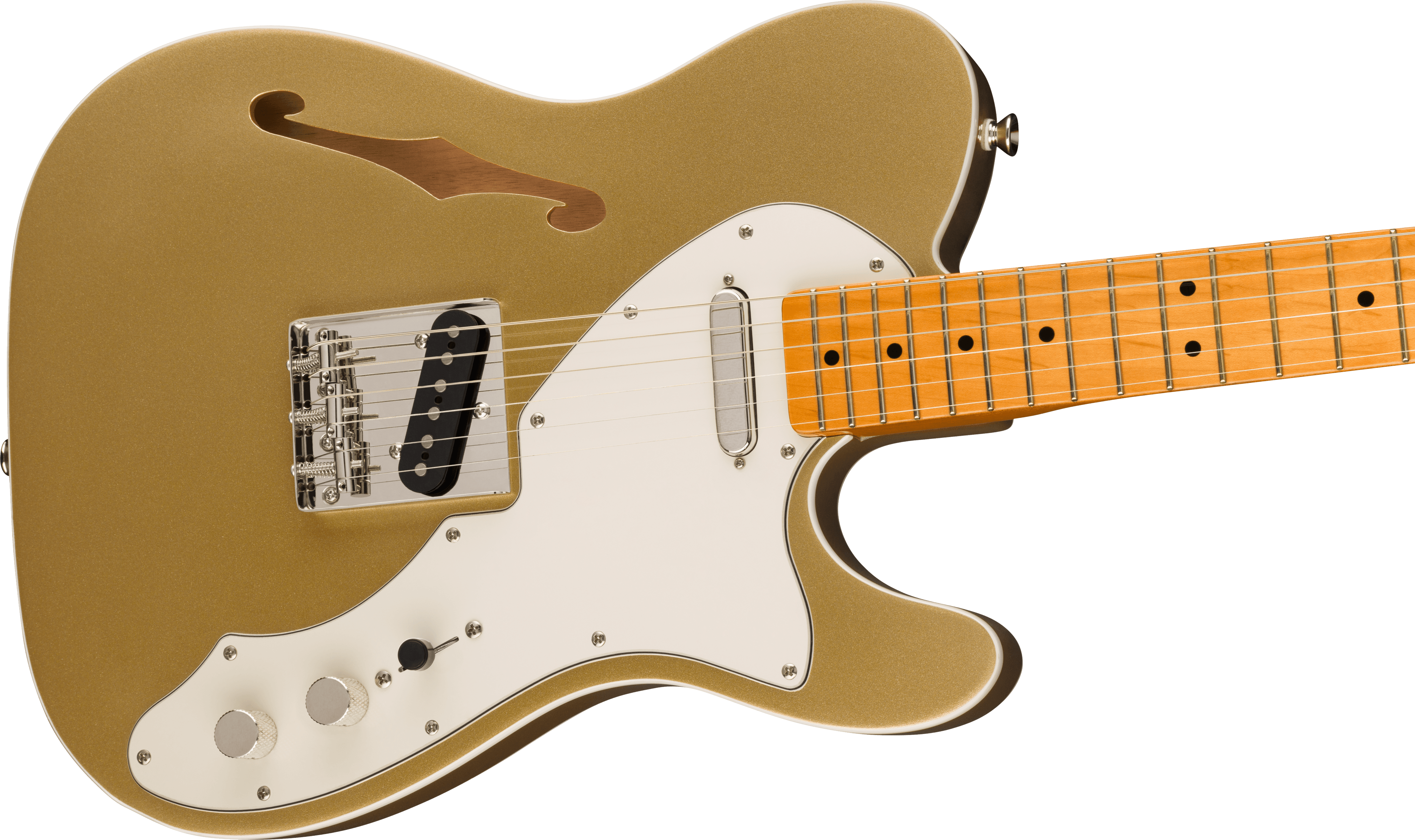 Fender FSR Classic Vibe '60s Telecaster® Thinline, Maple Fingerboard, Parchment Pickguard, Aztec Gold