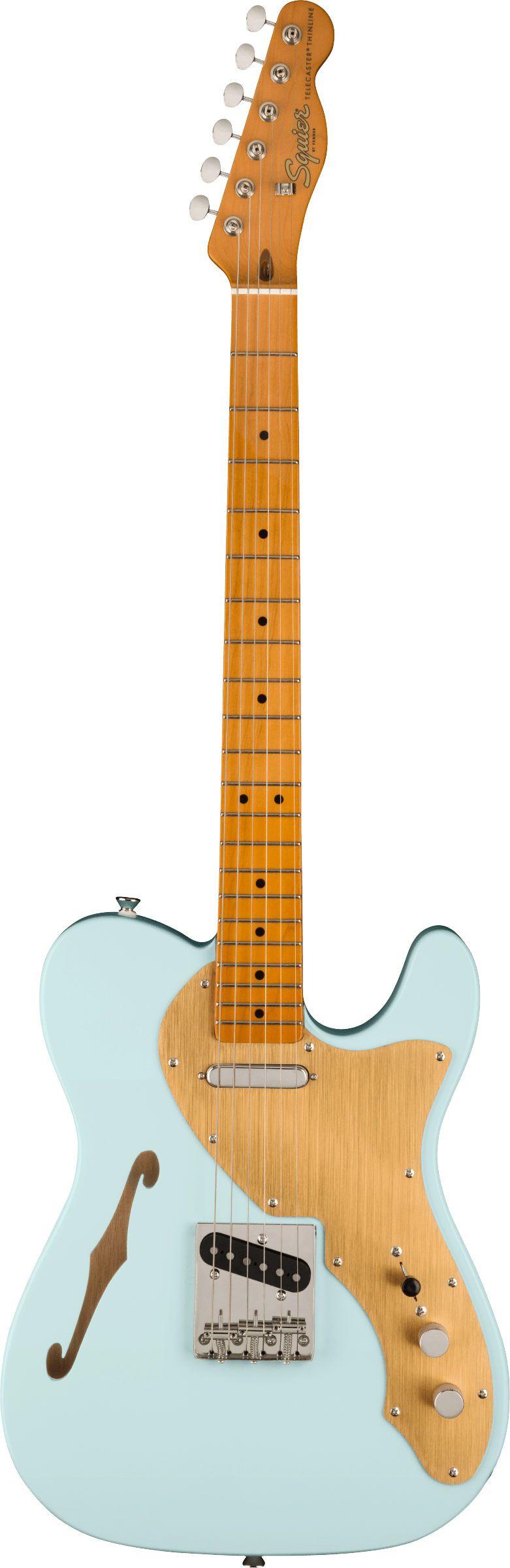 Fender FSR Classic Vibe '60s Telecaster® Thinline, Maple Fingerboard, Gold Anodized Pickguard, Sonic Blue