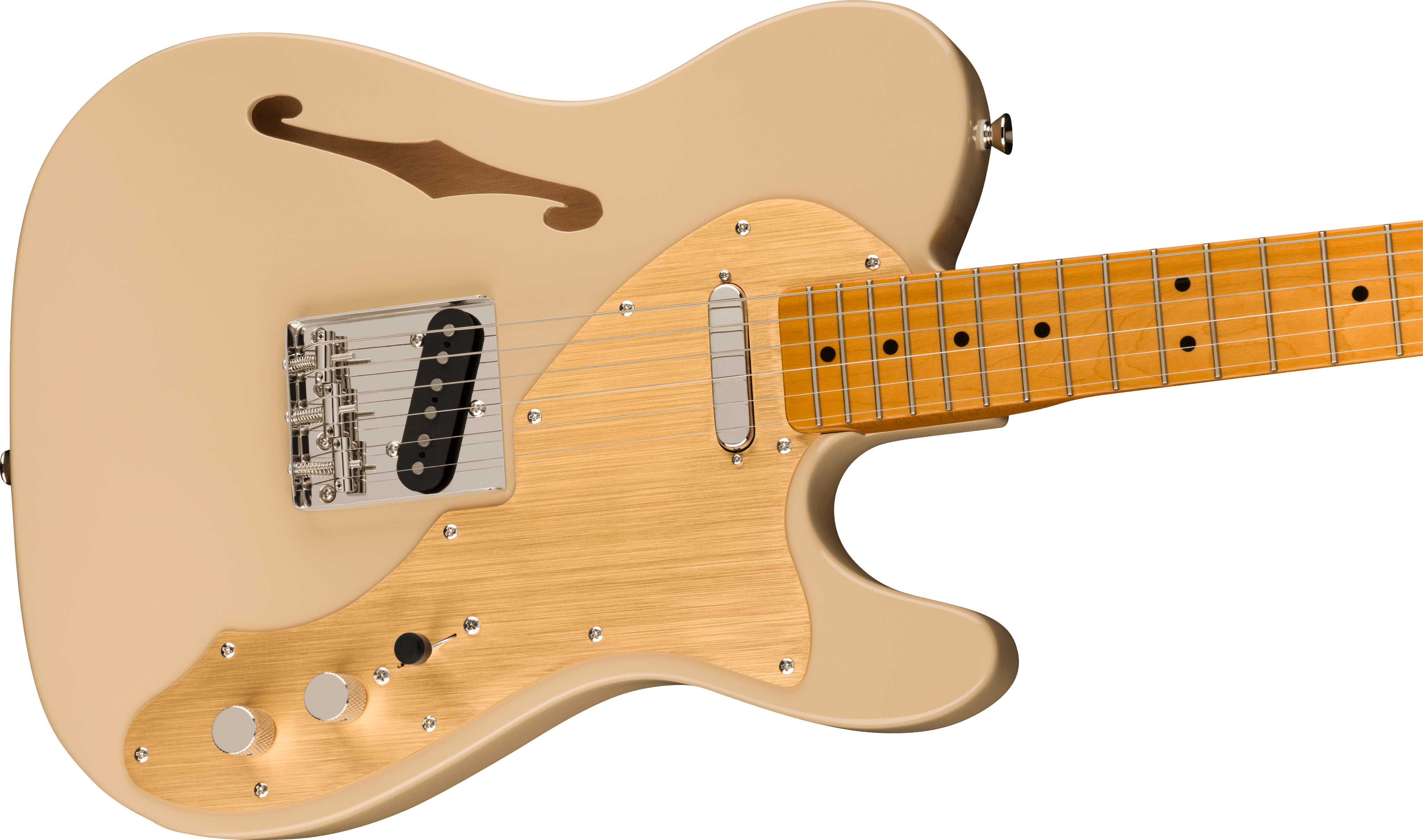 Fender FSR Classic Vibe '60s Telecaster® Thinline, Maple Fingerboard, Gold Anodized Pickguard, Desert Sand