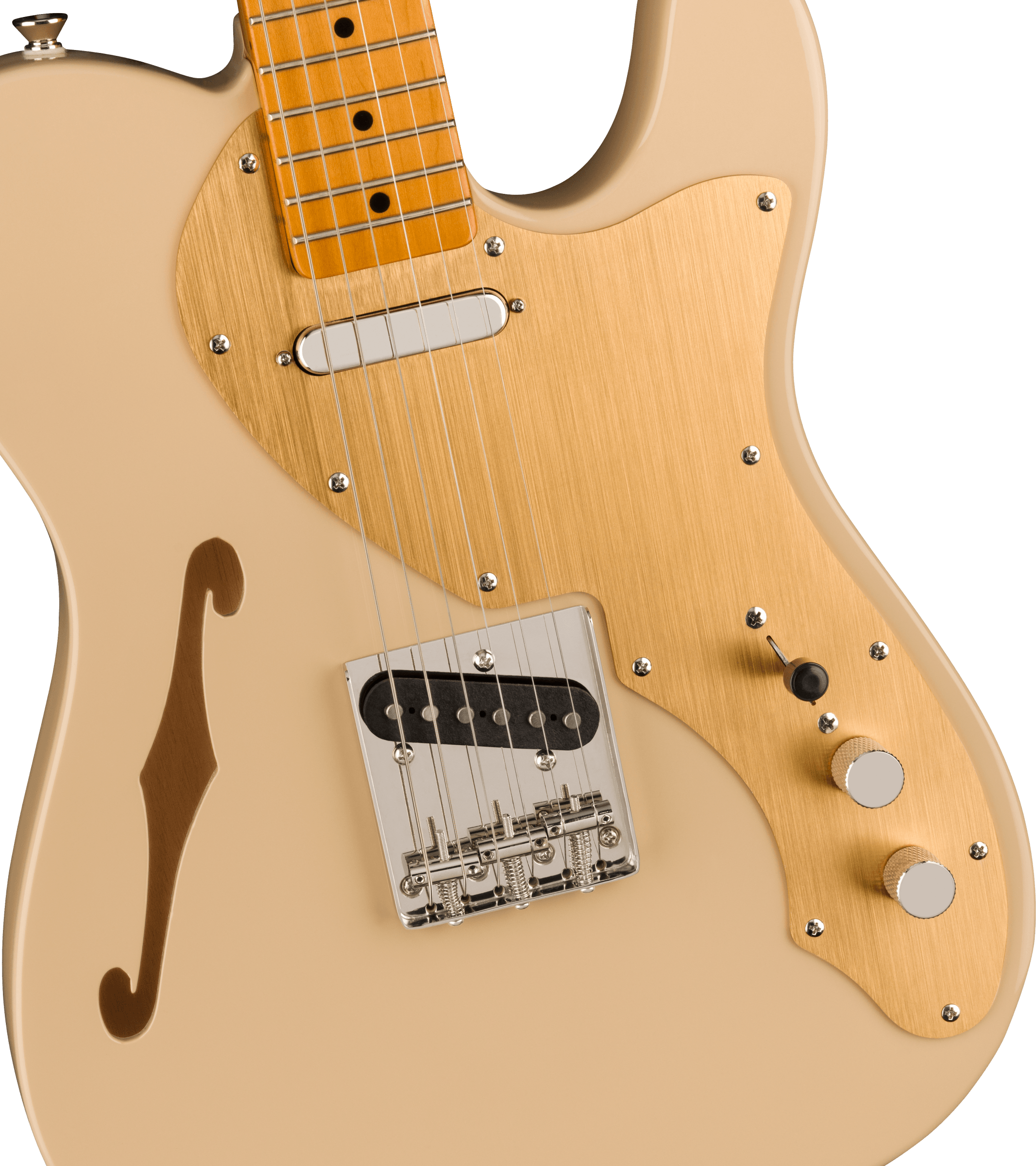 Fender FSR Classic Vibe '60s Telecaster® Thinline, Maple Fingerboard, Gold Anodized Pickguard, Desert Sand
