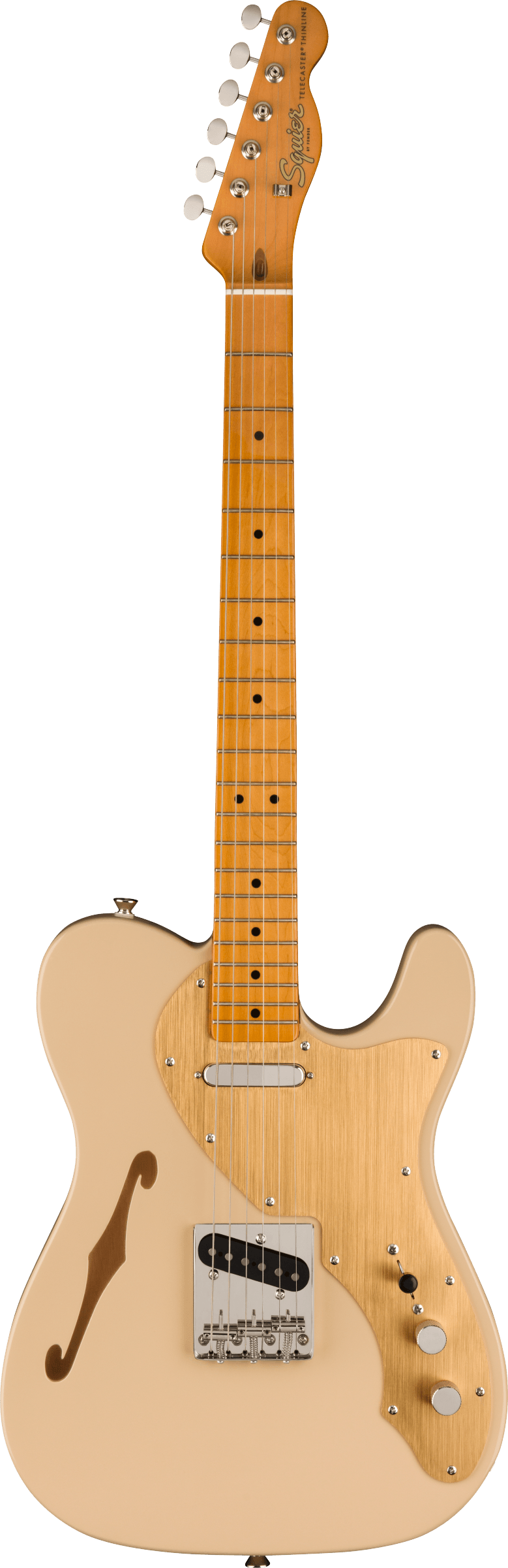 Fender FSR Classic Vibe '60s Telecaster® Thinline, Maple Fingerboard, Gold Anodized Pickguard, Desert Sand