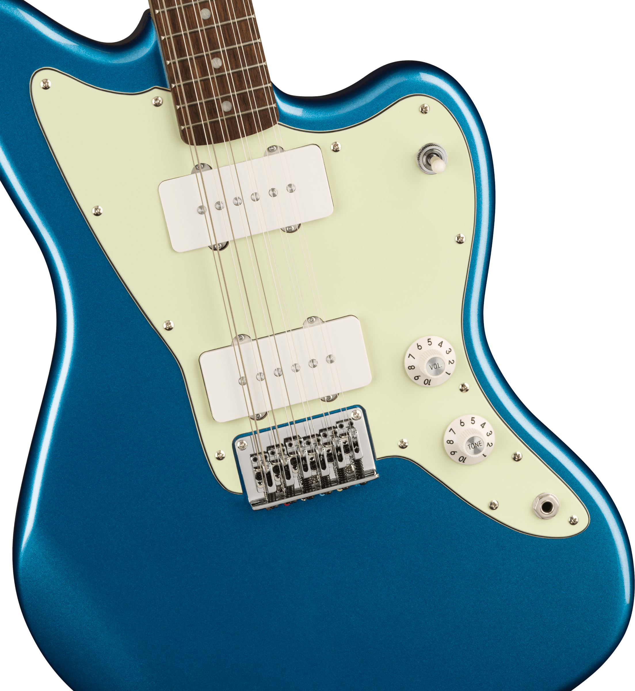 Squier Paranormal Jazzmaster® XII, Laurel Fingerboard, Mint Pickguard, Lake Placid Blue