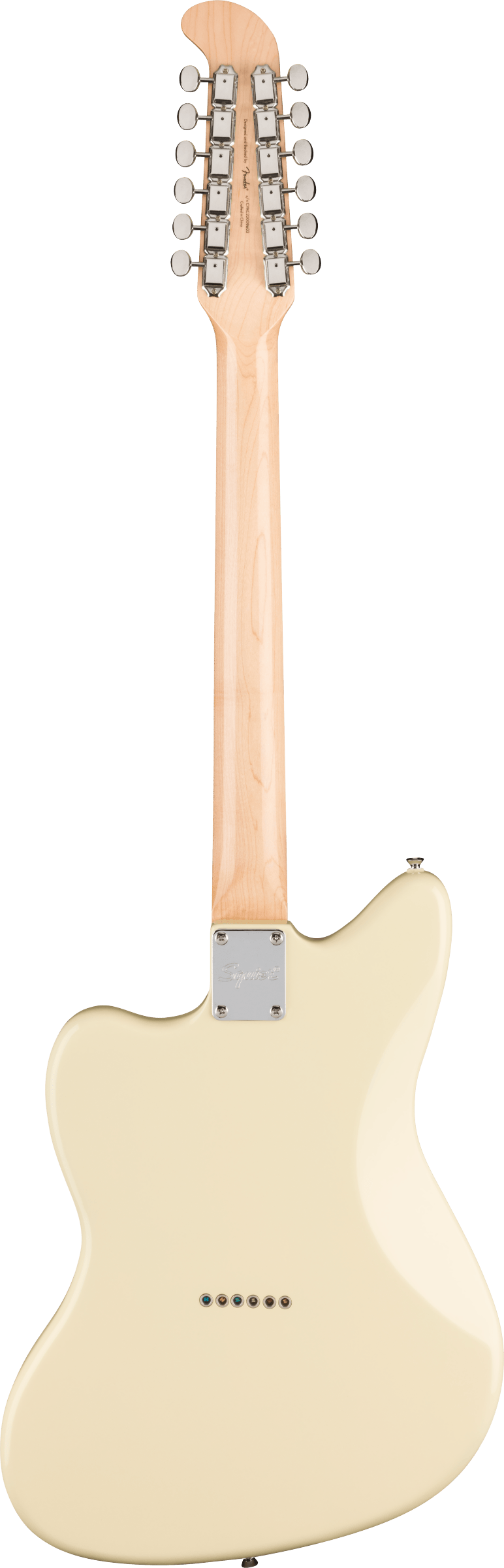 Squier Paranormal Jazzmaster® XII, Laurel Fingerboard, Tortoiseshell Pickguard, Olympic White