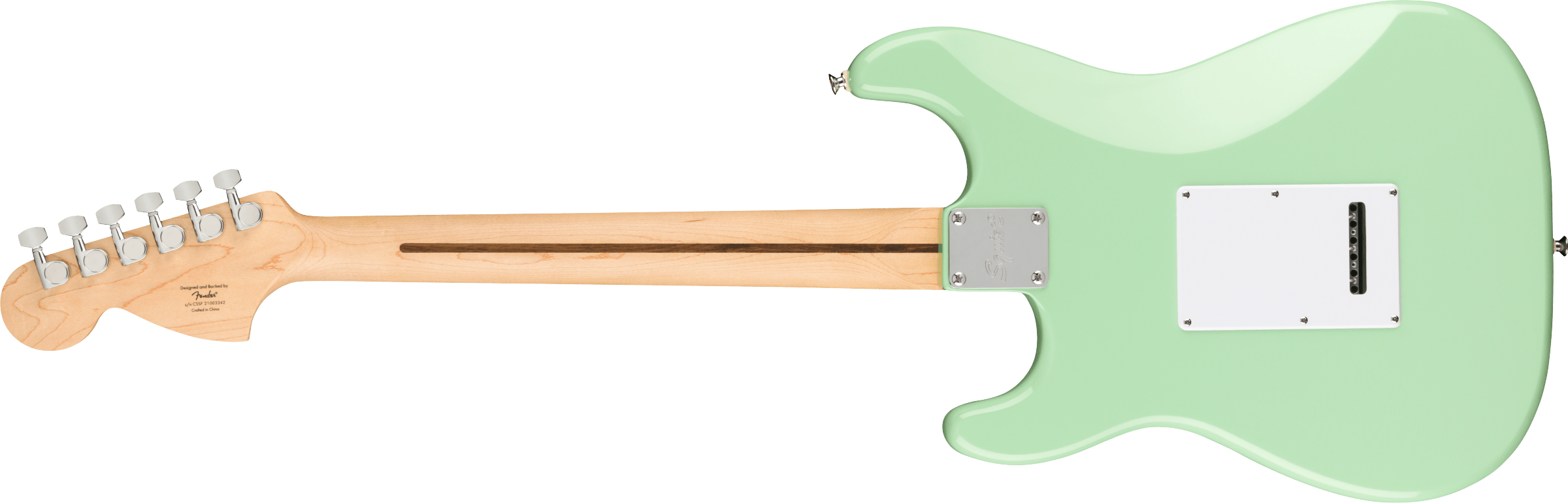 Squier FSR Affinity Series™ Stratocaster®, Laurel Fingerboard, White Pickguard, Surf Green