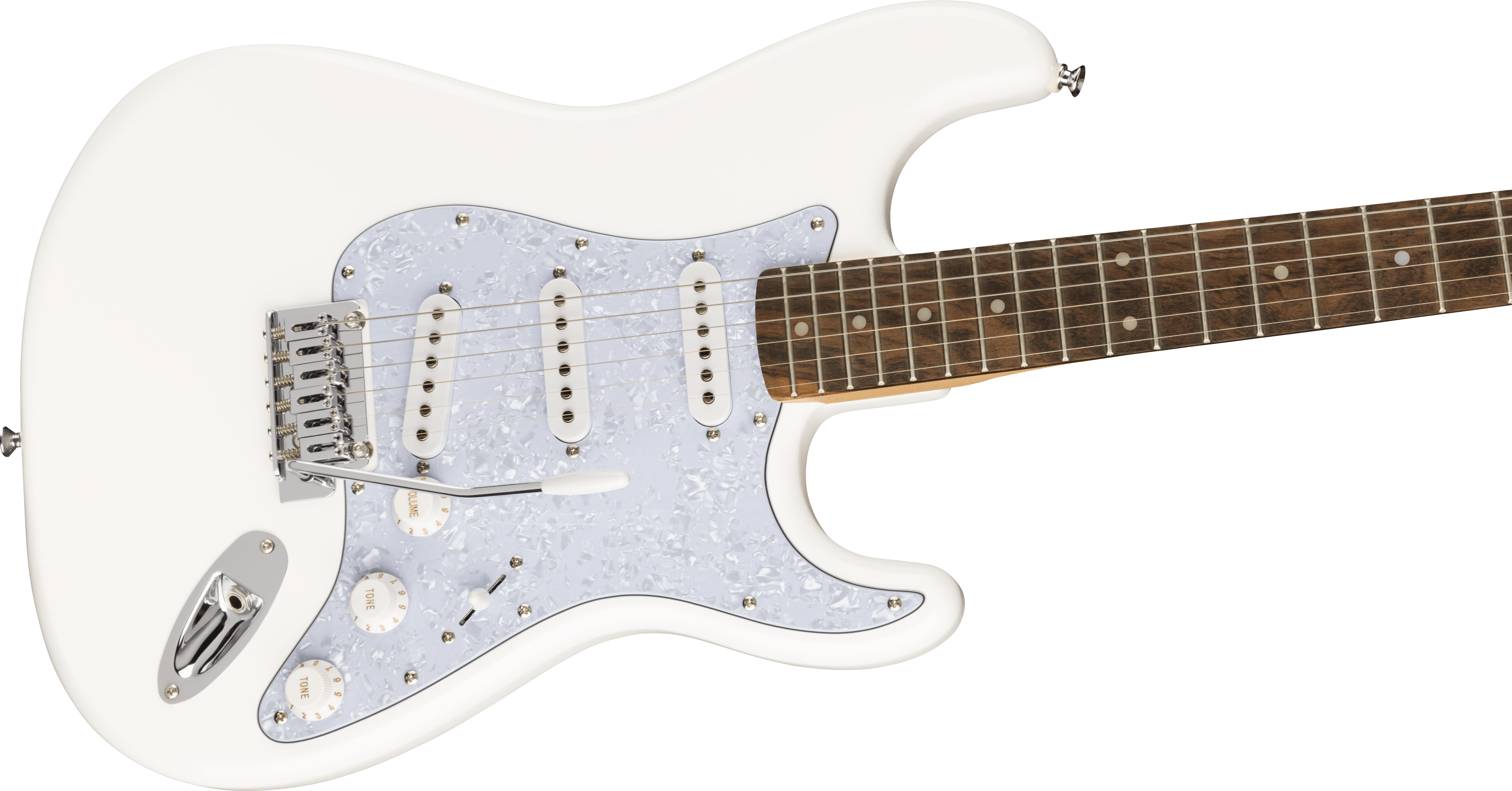 Squier FSR Affinity Series™ Stratocaster®, Laurel Fingerboard, White Pearloid Pickguard, Arctic White