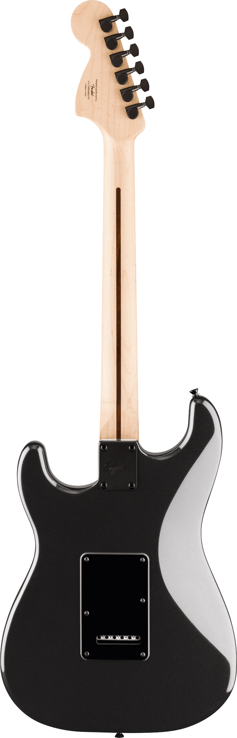 Squier FSR Affinity Series® Stratocaster® HSS, Laurel Fingerboard, Black Pickguard, Black Hardware, Matching Headstock, Metallic Black