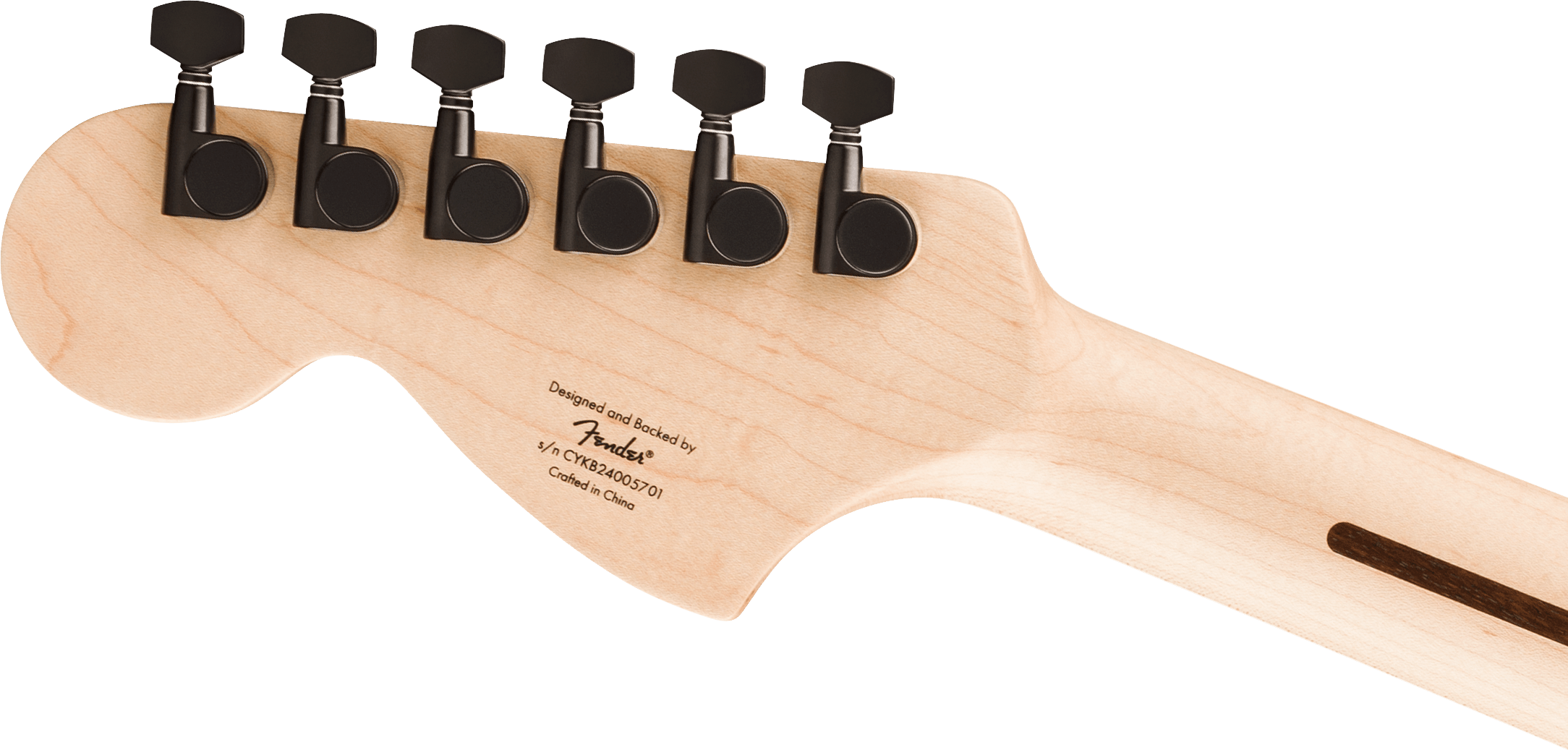 Squier FSR Affinity Series® Stratocaster® HSS, Laurel Fingerboard, Black Pickguard, Black Hardware, Matching Headstock, Metallic Black