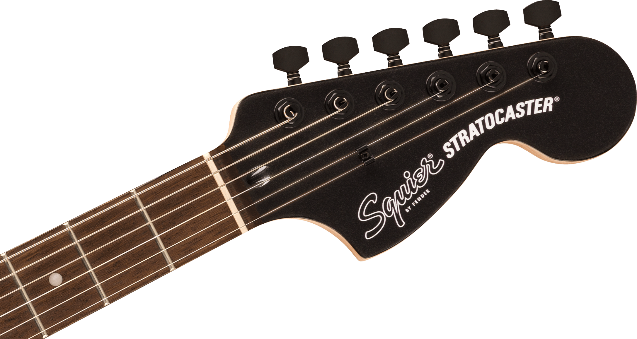 Squier FSR Affinity Series® Stratocaster® HSS, Laurel Fingerboard, Black Pickguard, Black Hardware, Matching Headstock, Metallic Black