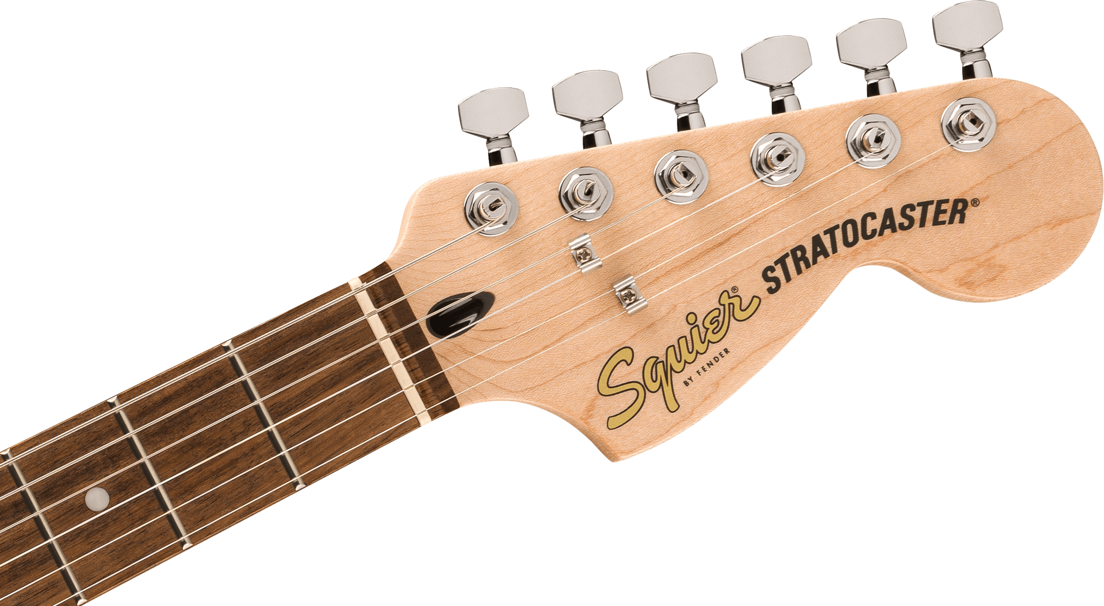 Squier Affinity Series® Stratocaster® Junior HSS, Laurel Fingerboard, White Pickguard, 3-Color Sunburst