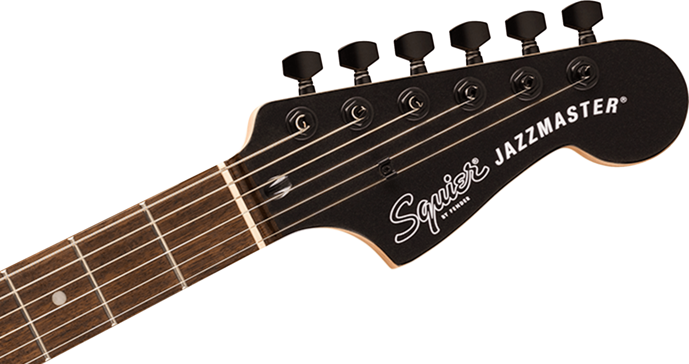 Squier FSR Affinity Series® Jazzmaster®, Laurel Fingerboard, Black Pickguard, Black Hardware, Matching Headstock, Metallic Black